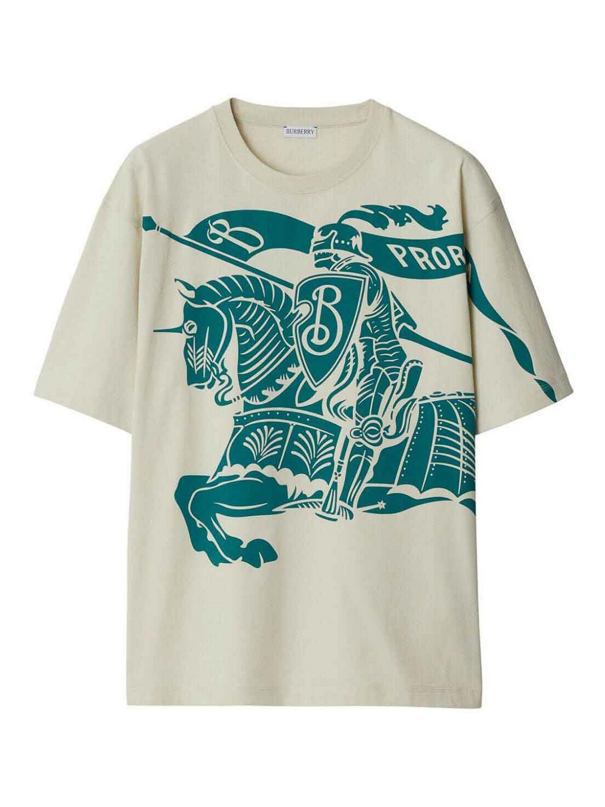 Shop Burberry Ekd T-shirt In Blanco