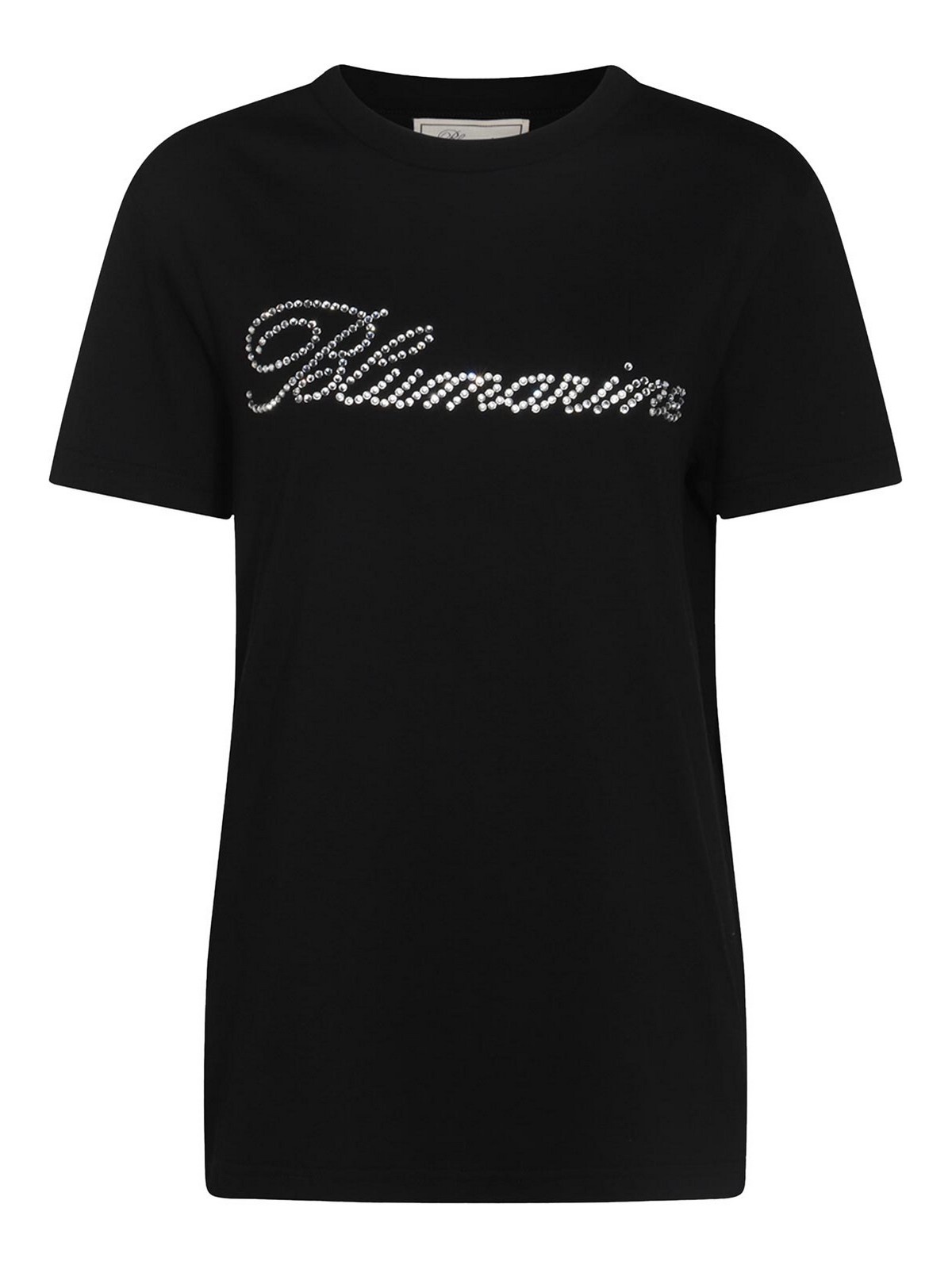 Blumarine Black Cotton T-Shirt - Black - Women | A444T038AN0990