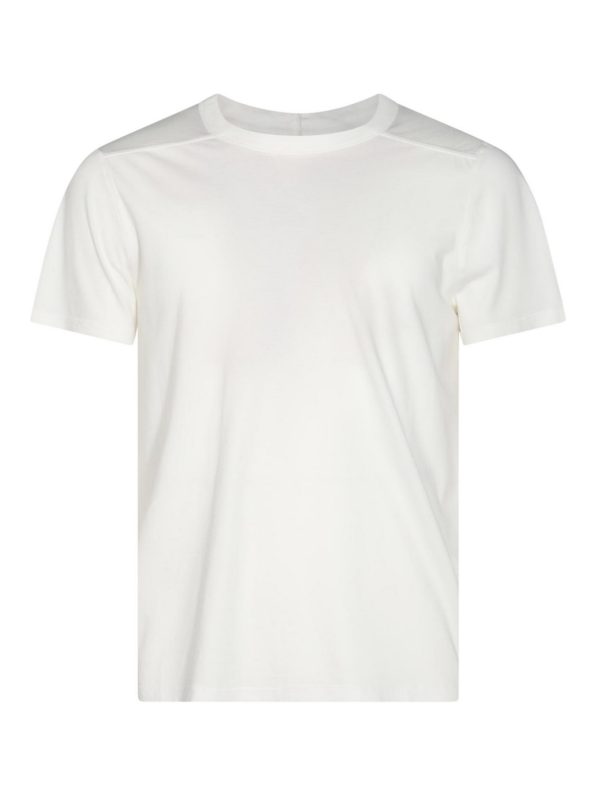 Shop Rick Owens White Cotton T-shirt In Blanco