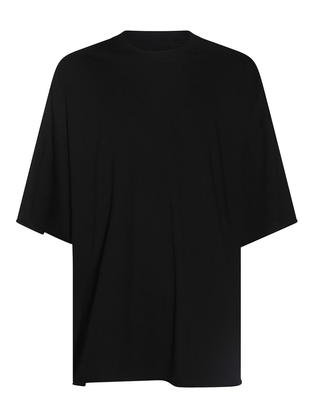Rick Owens Black Cotton T-Shirt - Black - Men | RU02D6283JA09