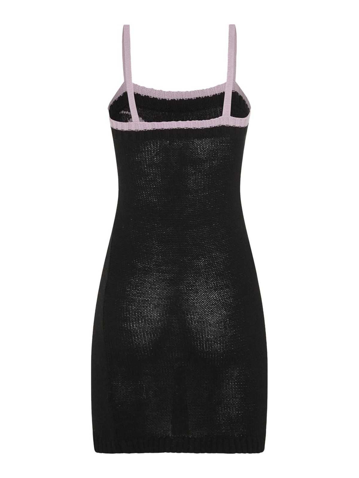 ワンピース (DI)VISION BLACK LINEN AND COTTON MINI DRESS Di Vision Black Linen And Cotton Mini Dress - Black | 130004