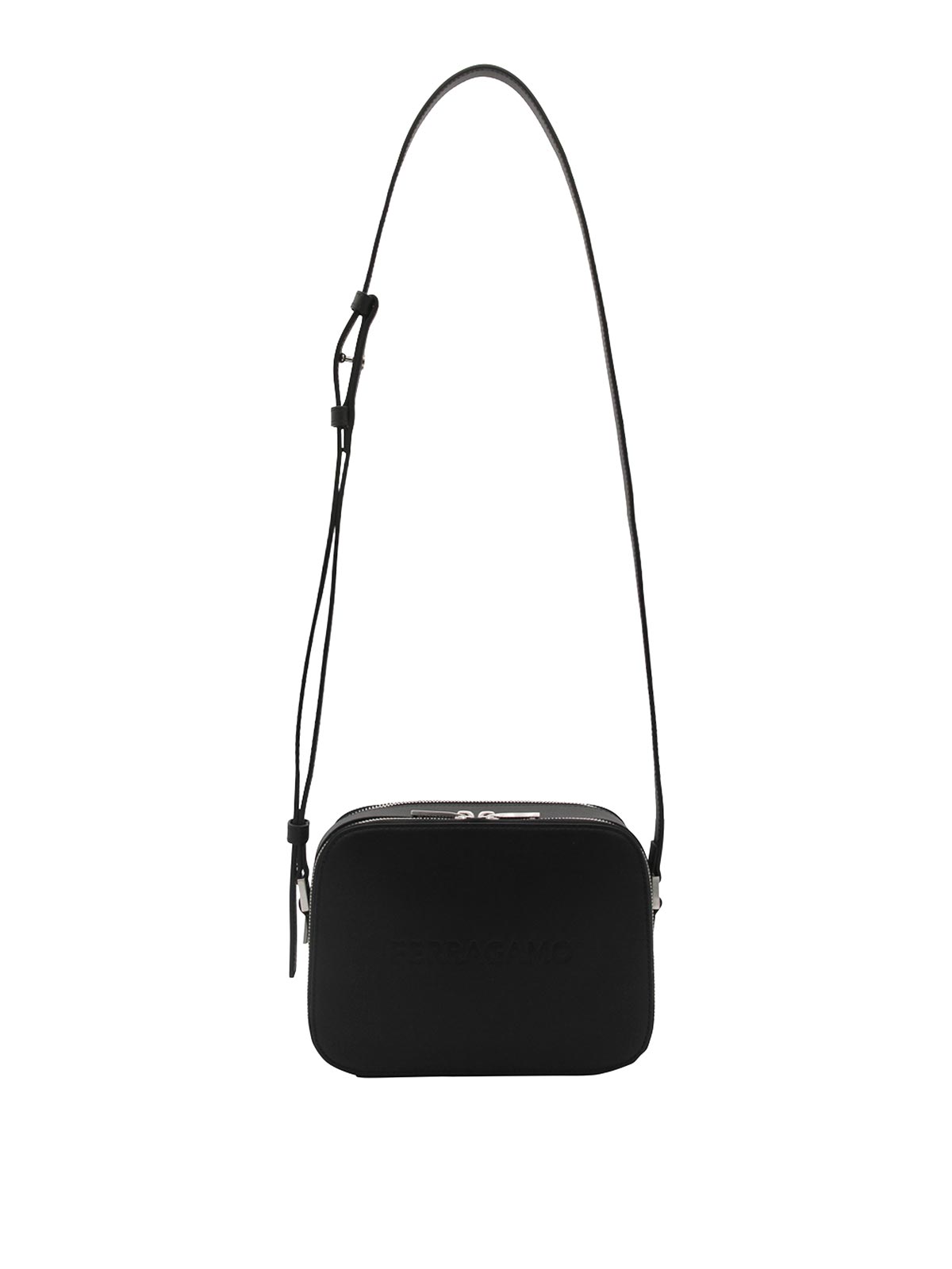 Ferragamo Black Leather Crossbody Bag - Black | 769597241465001
