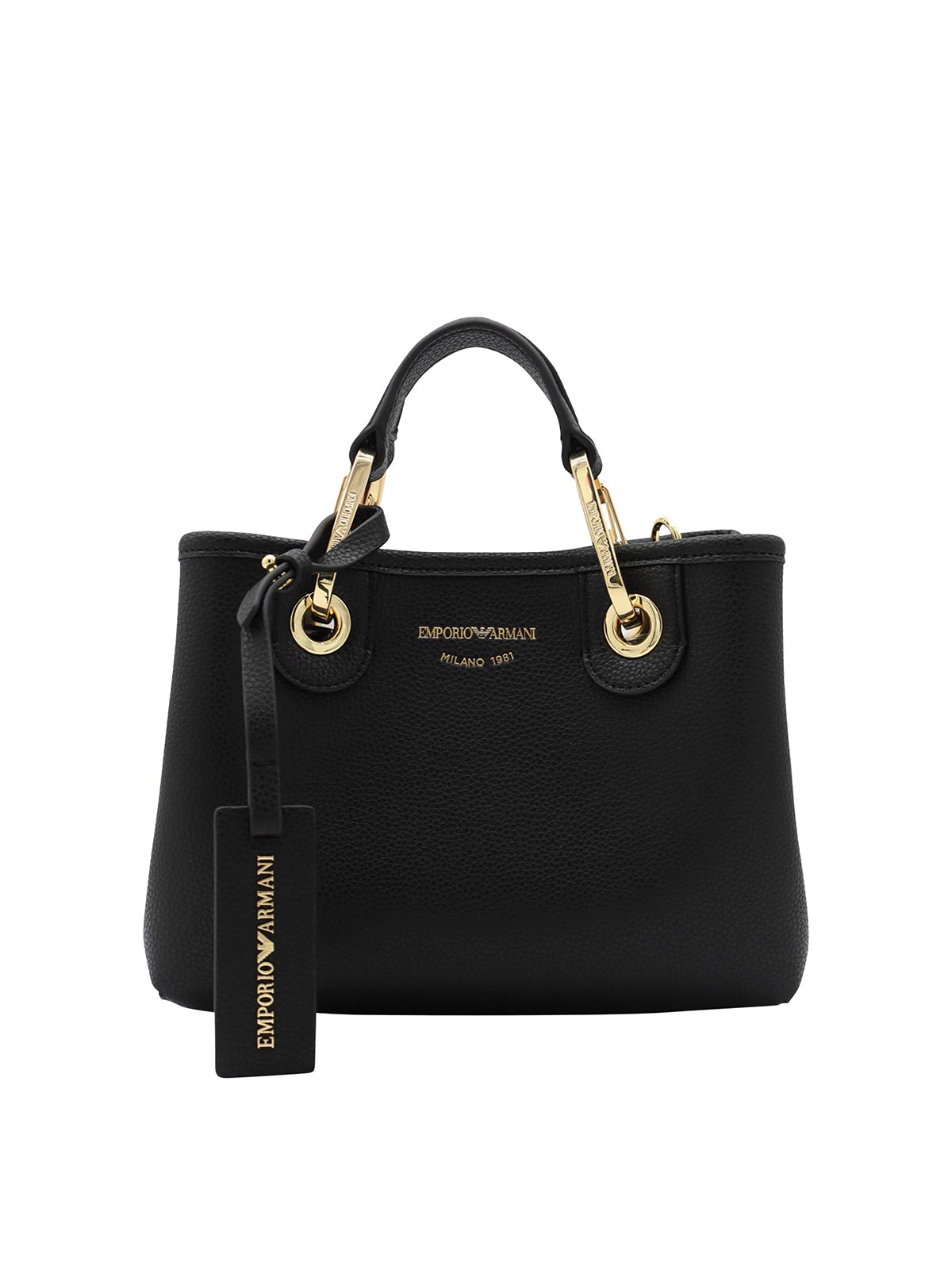 Shop Emporio Armani Black Bag In Negro