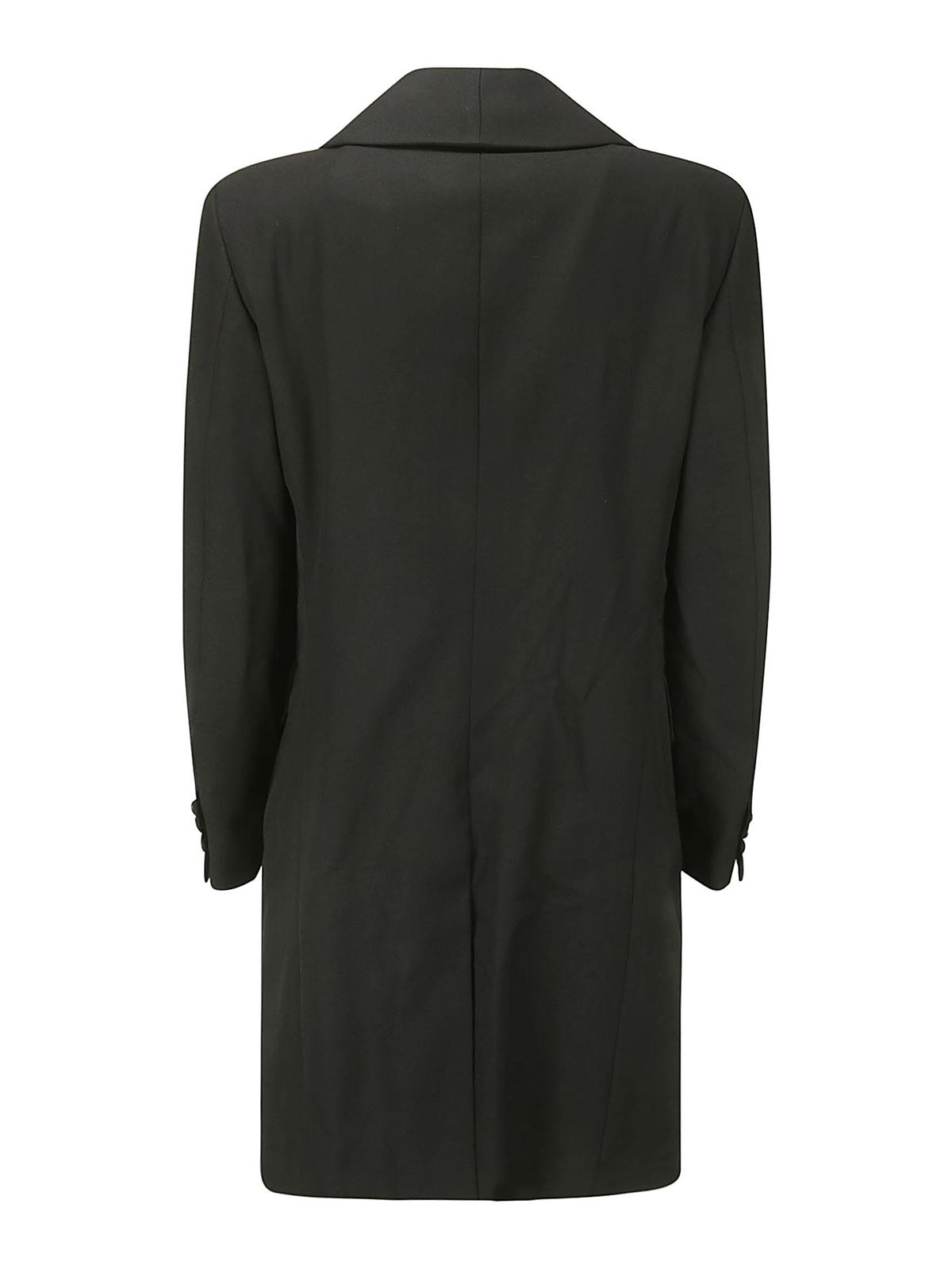 Shop Comme Des Garçons Long Jacket In Black