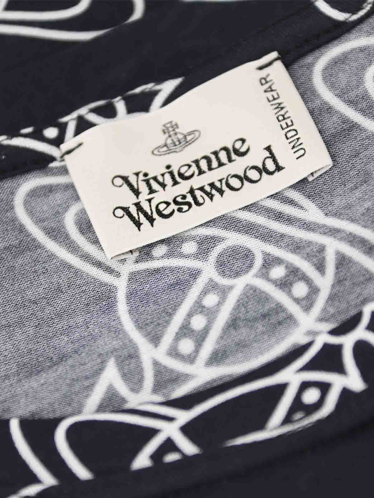 Shop Vivienne Westwood Orb Lining Tshirt In Negro