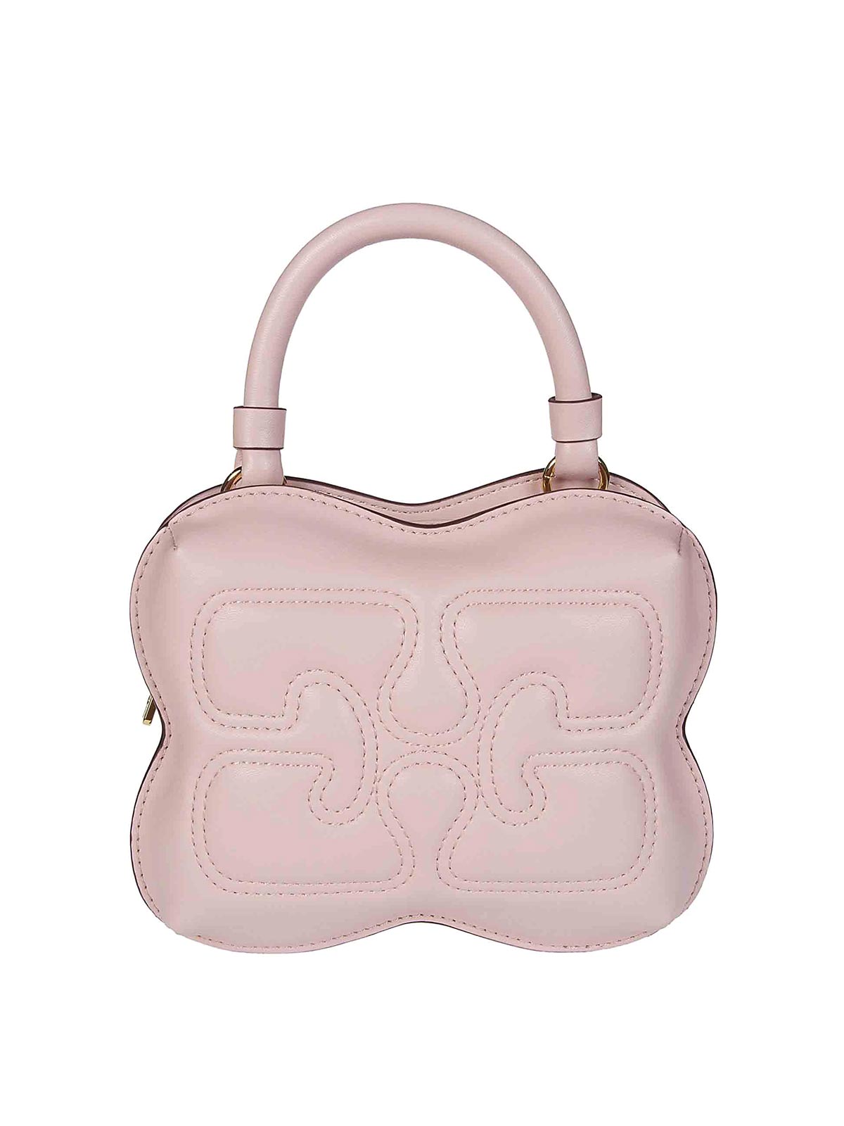 Shop Ganni Small Shoulder Bag In Pink