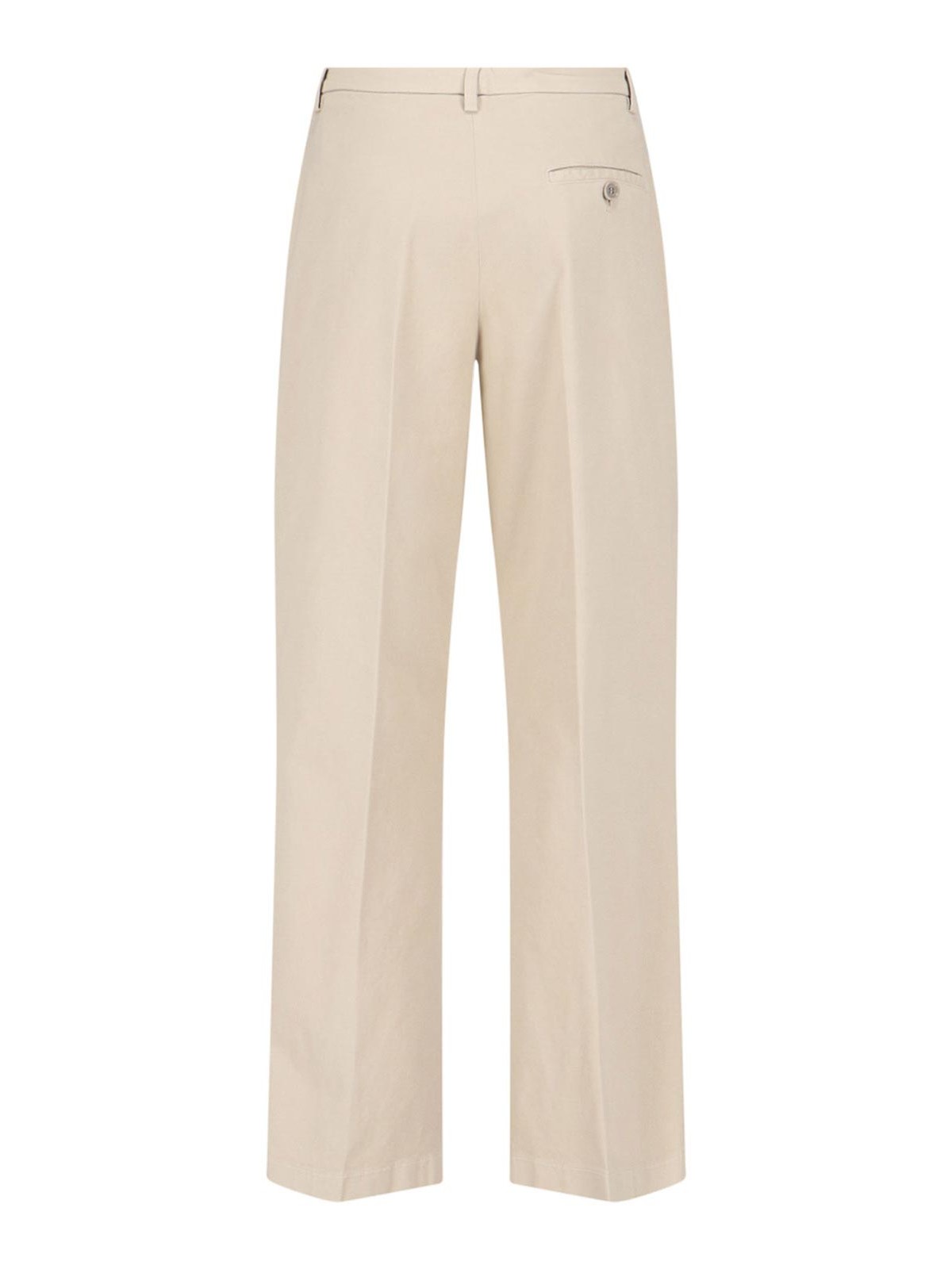 Shop Aspesi Straight Trousers In Beige