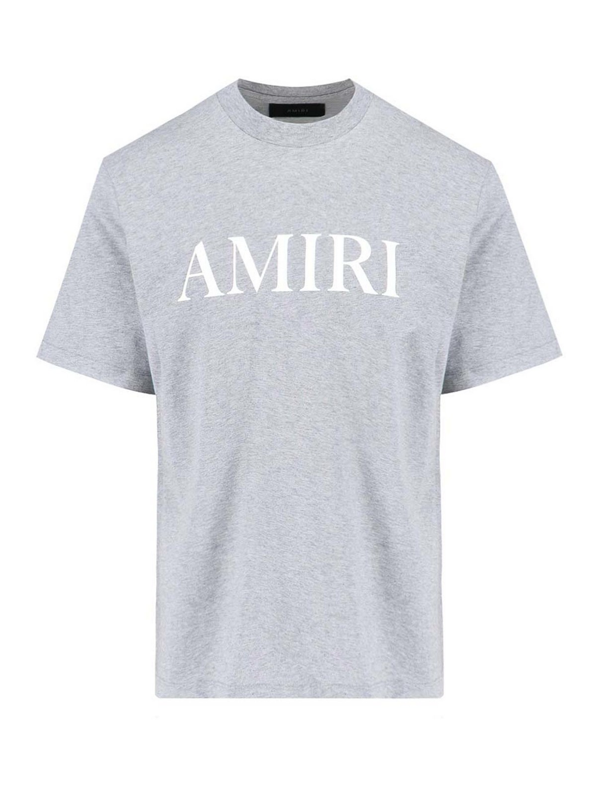 Shop Amiri T-shirt Logo In Grey