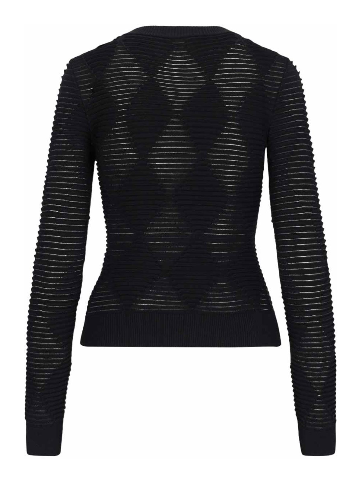 Shop Balmain Crewneck In Black