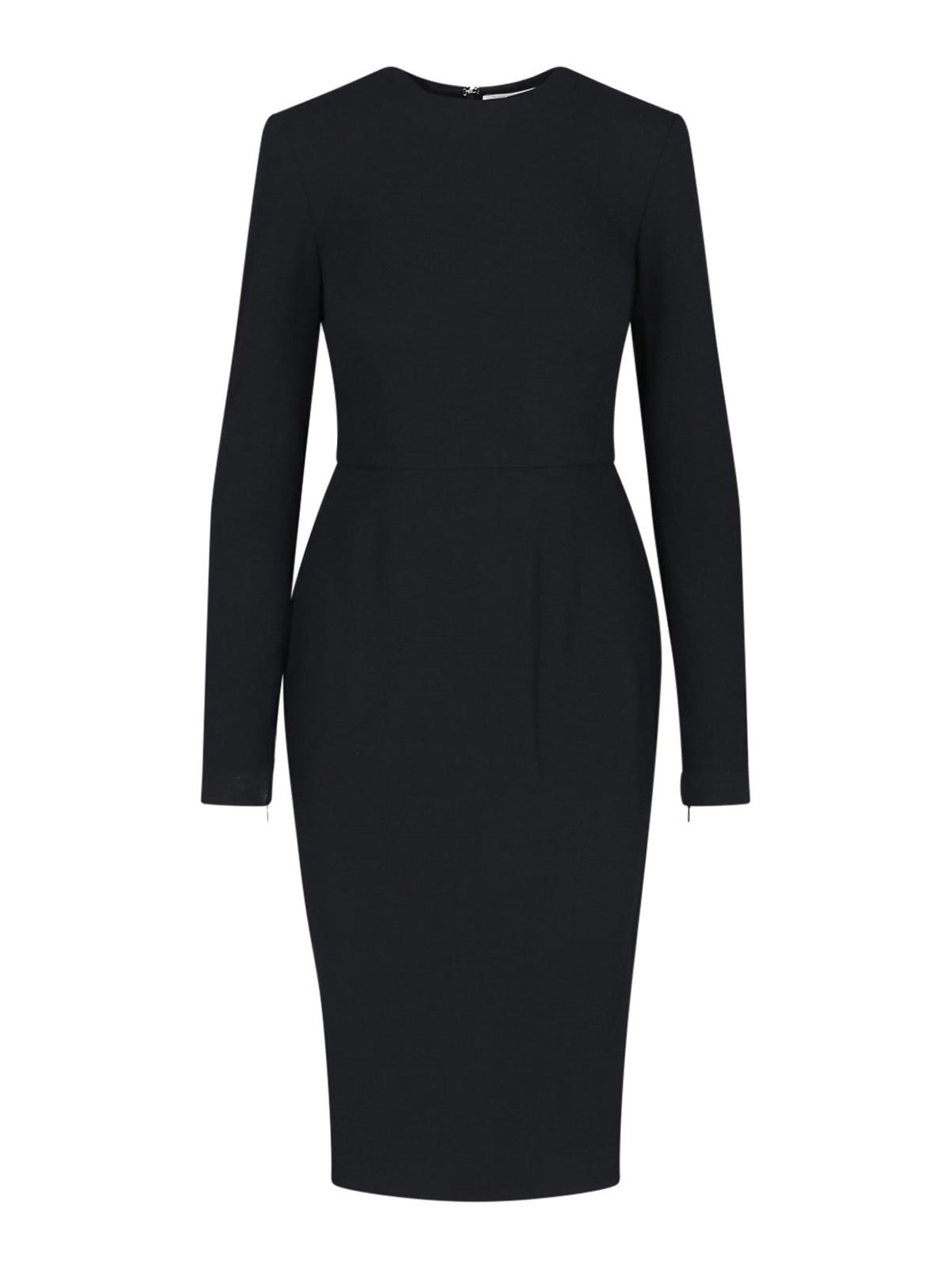 Shop Victoria Beckham Midi T-shirt Dress In Black