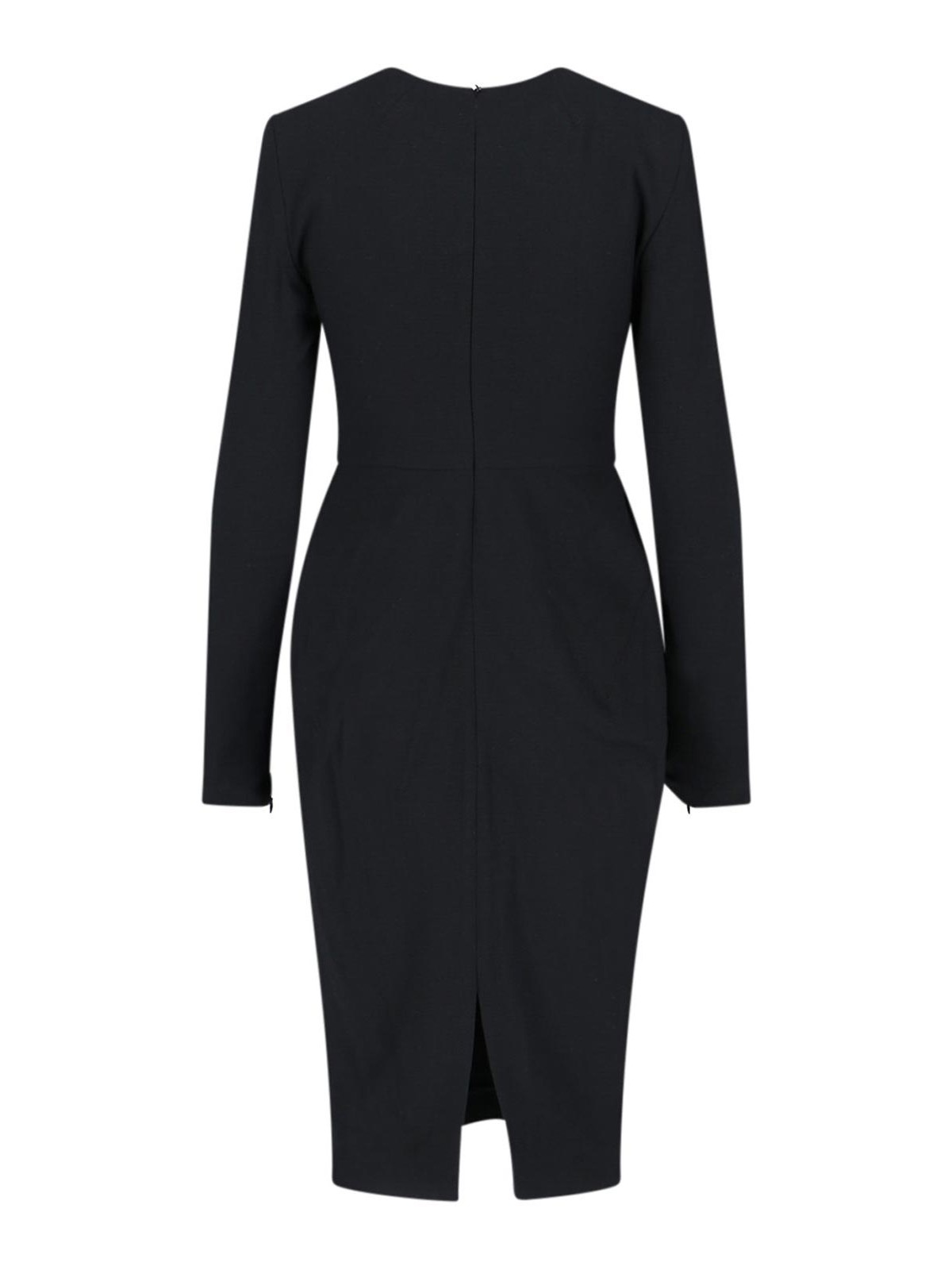 Shop Victoria Beckham Midi T-shirt Dress In Black