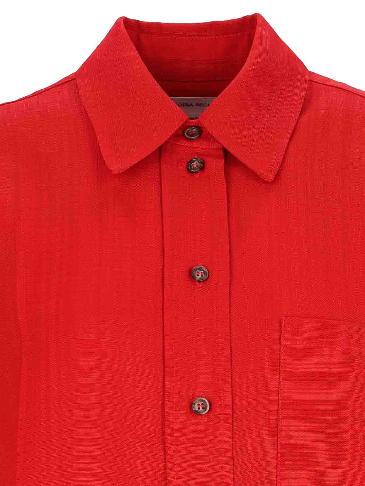 Shop Victoria Beckham Camisa - Rojo In Red