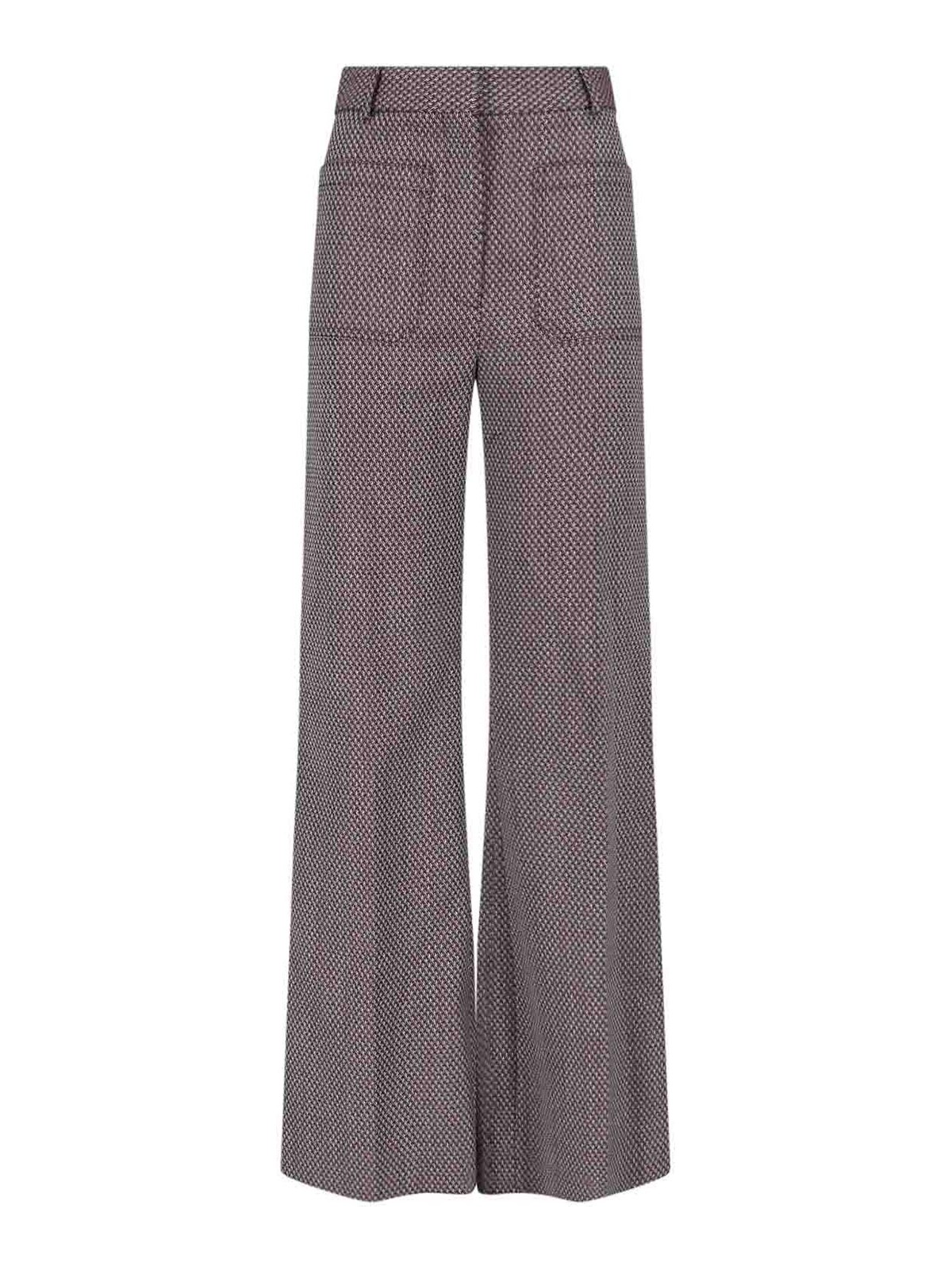 Shop Victoria Beckham Palazzo Trousers In Brown