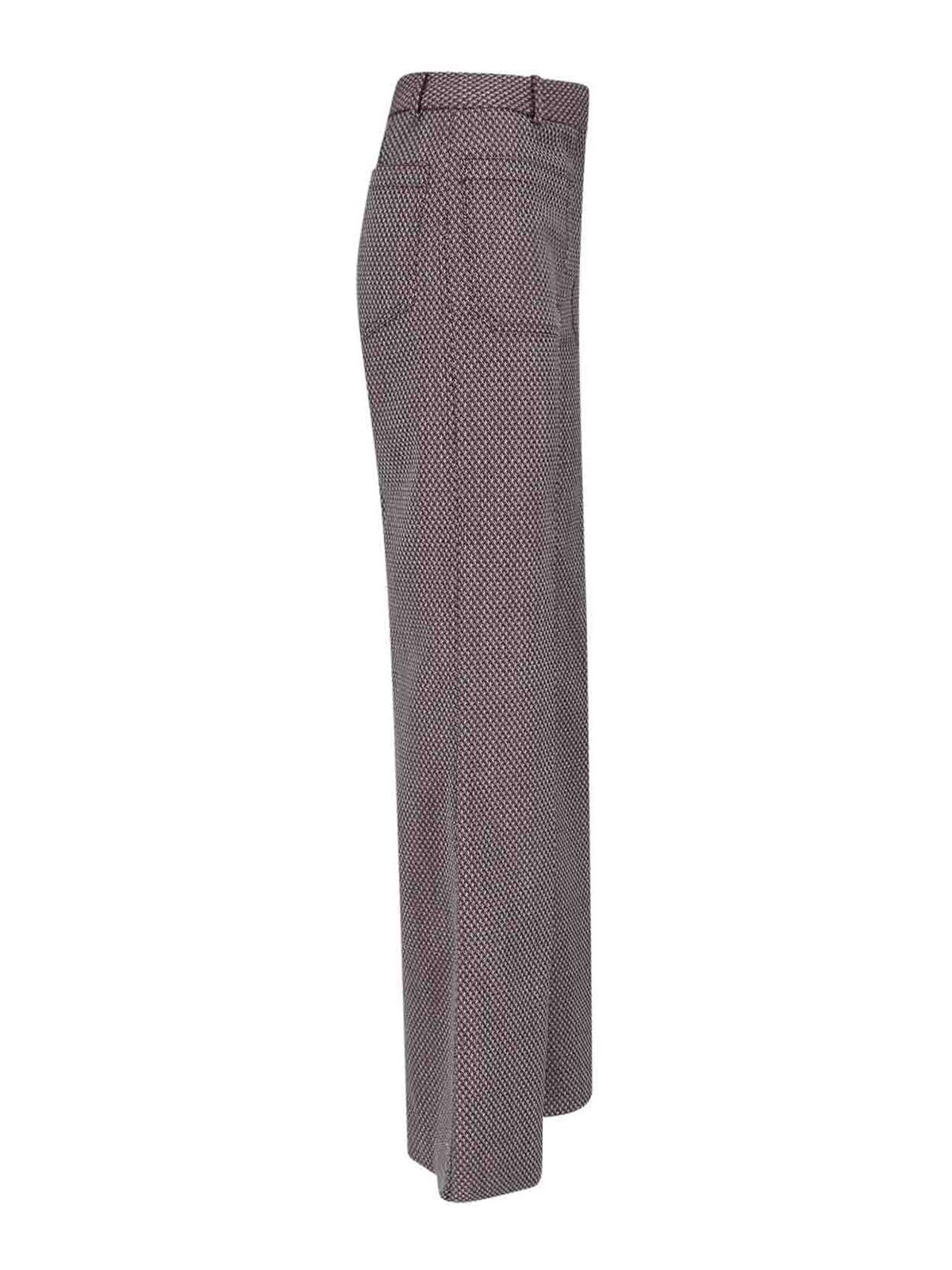 Shop Victoria Beckham Palazzo Trousers In Brown