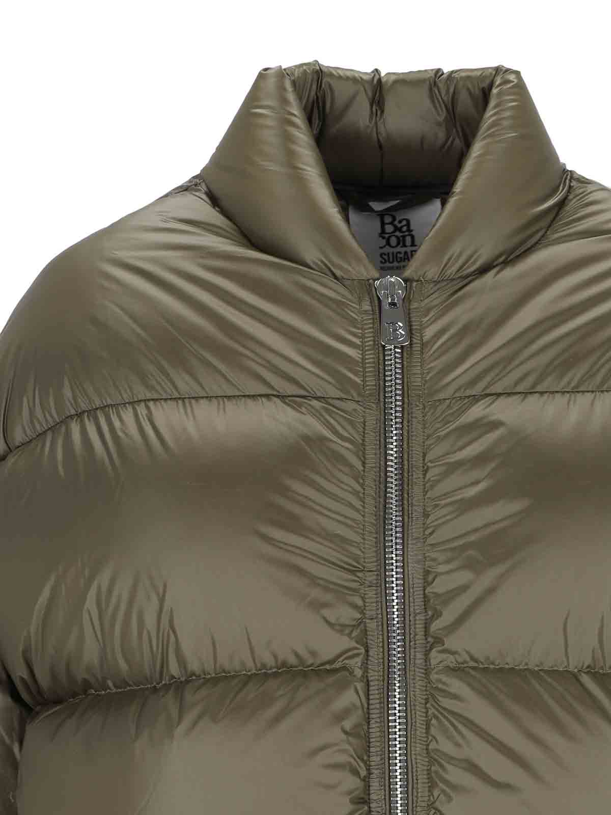 Shop Bacon Padded Jacket In Green