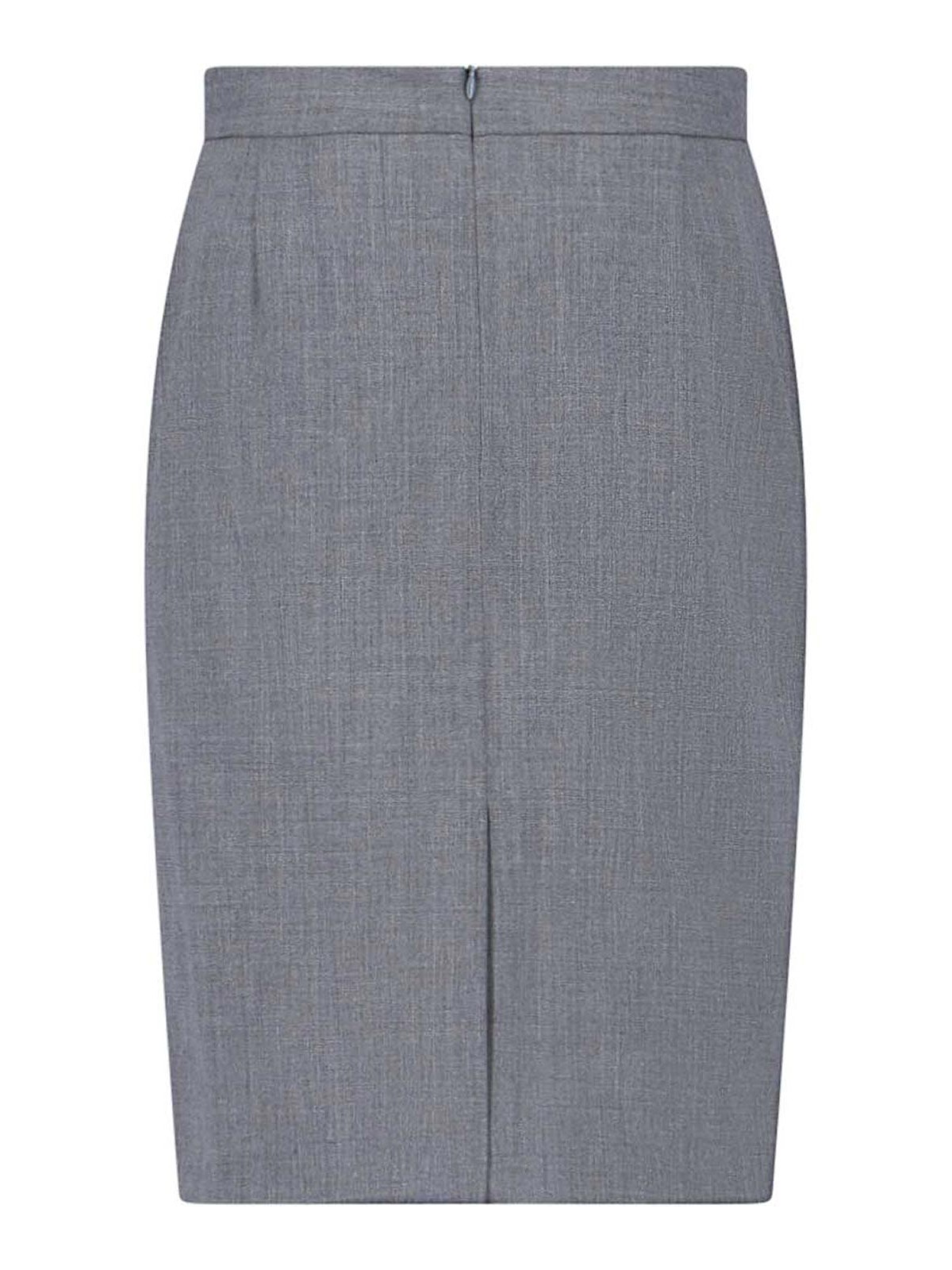 Shop Nili Lotan Skirt In Grey