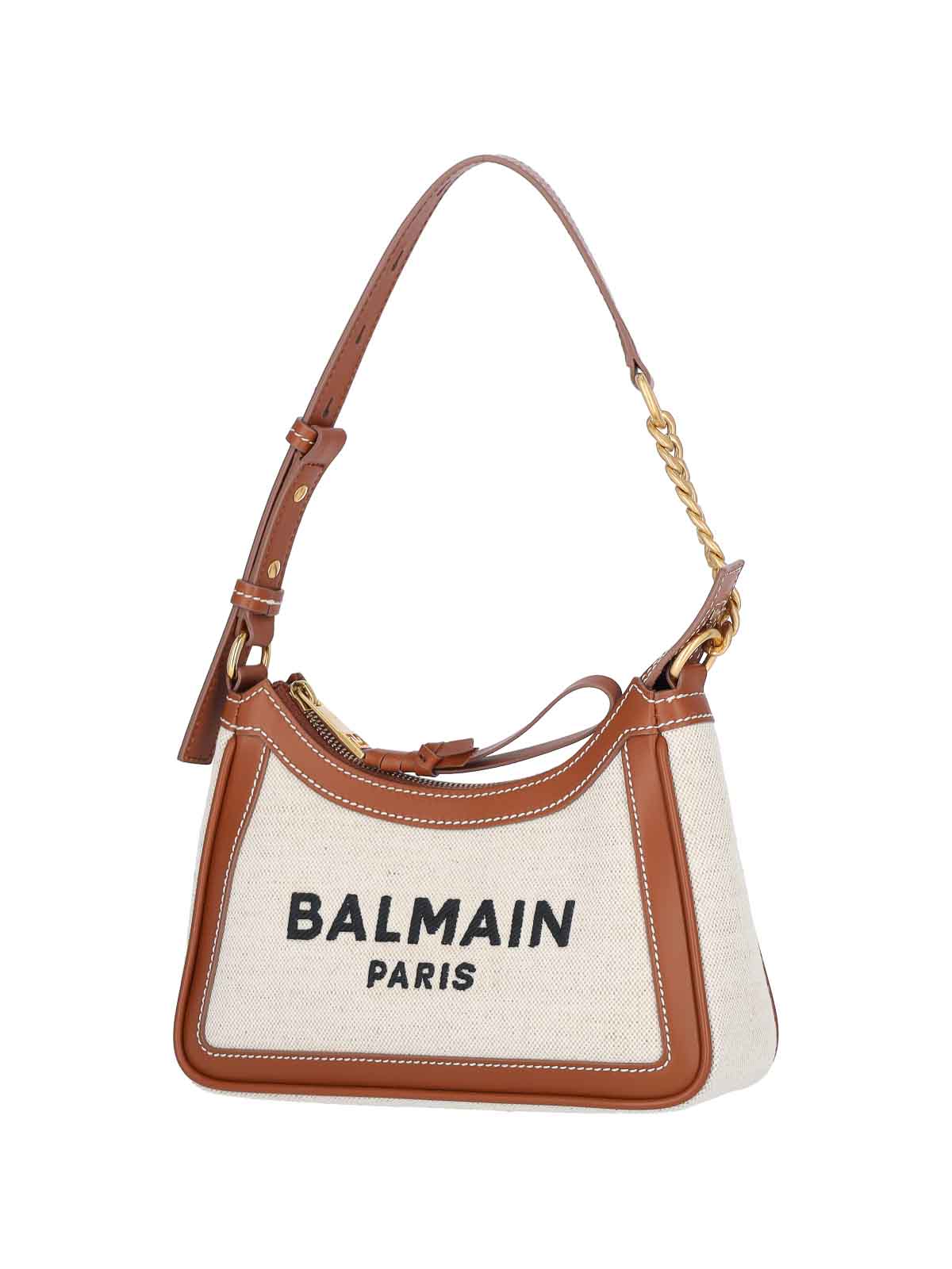 Shop Balmain B-army Bag In White