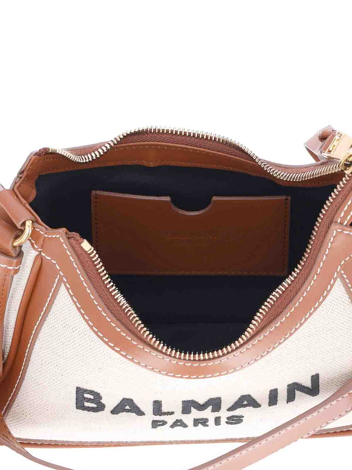 Shop Balmain B-army Bag In White