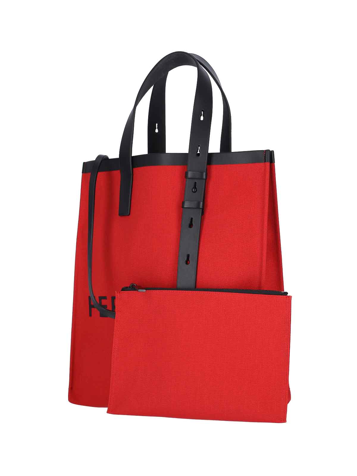 Shop Ferragamo Logo Tote Bag In Red