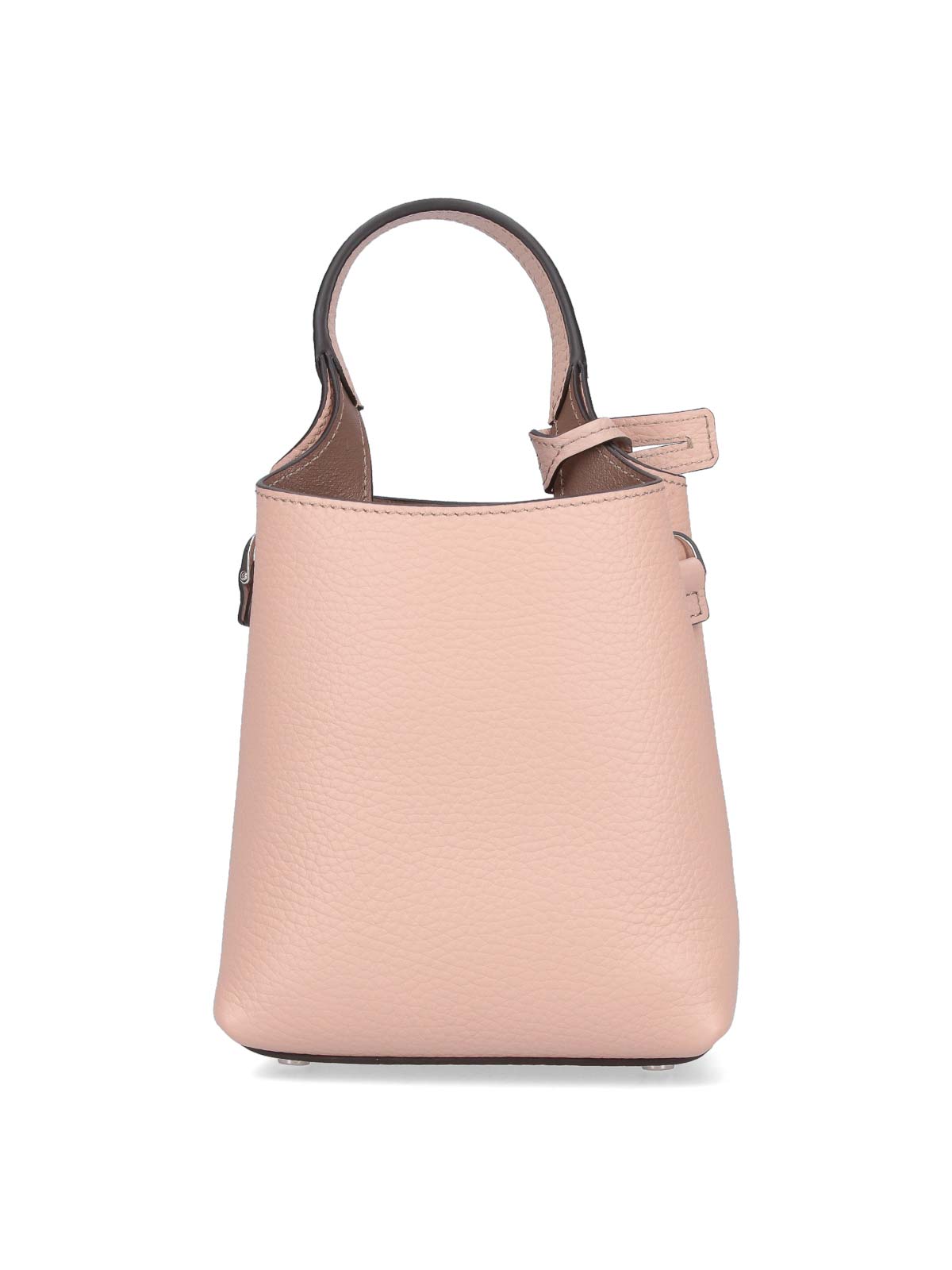 Shop Tod's Micro Logo Bag In Nude & Neutrals