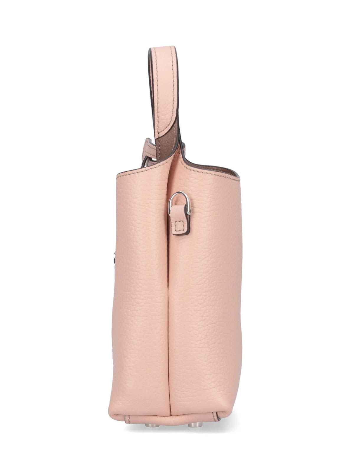 Shop Tod's Micro Logo Bag In Nude & Neutrals