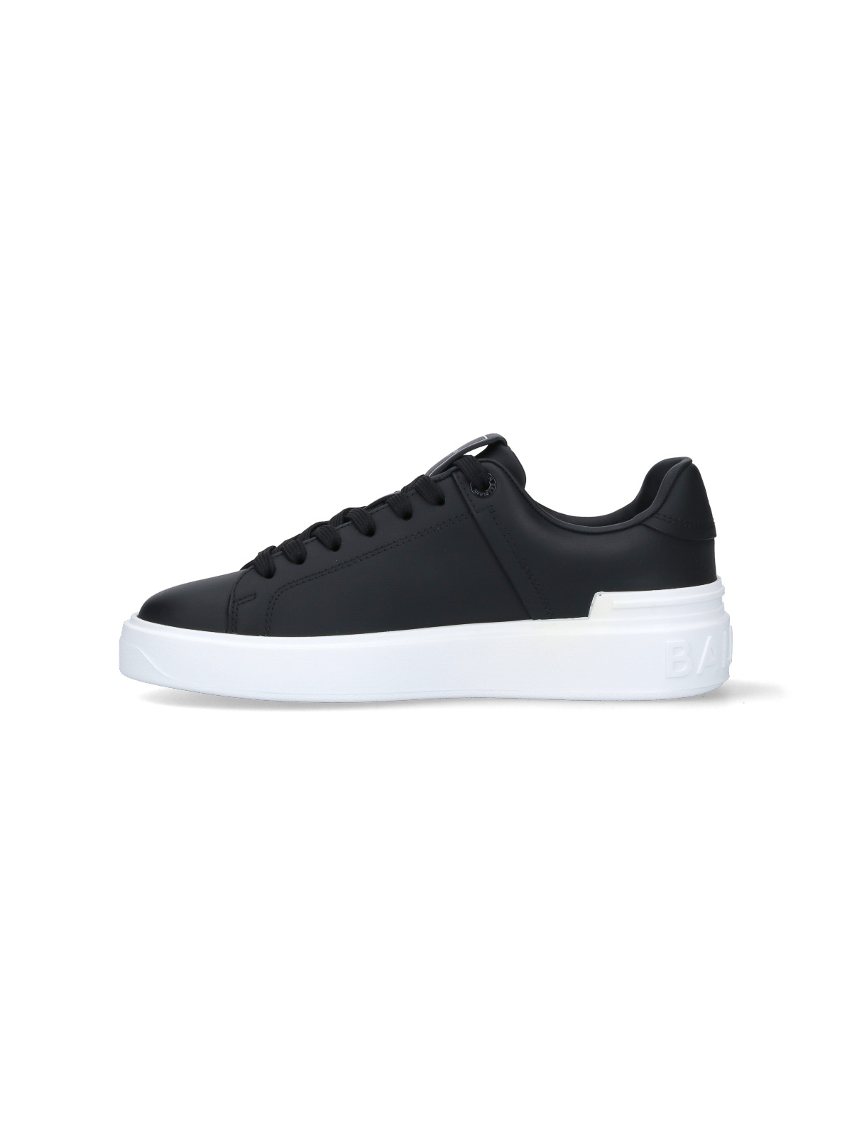 Shop Balmain B-court Sneakers In Black