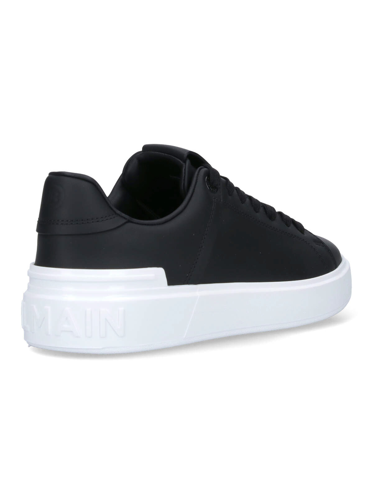 Shop Balmain B-court Sneakers In Black