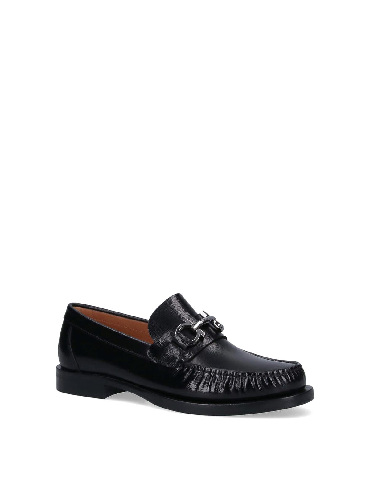 Shop Ferragamo Loafers In Black