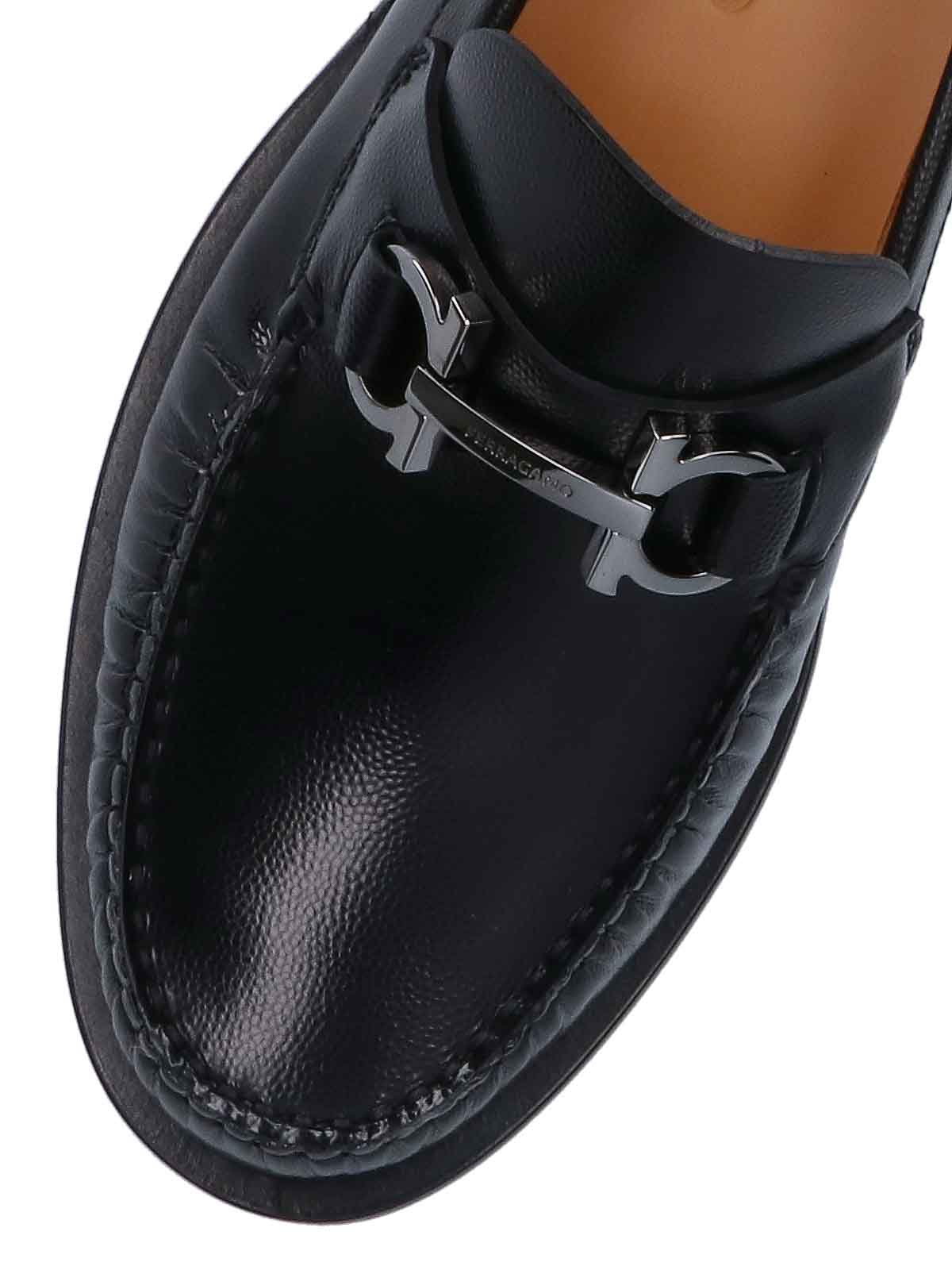 Shop Ferragamo Loafers In Black