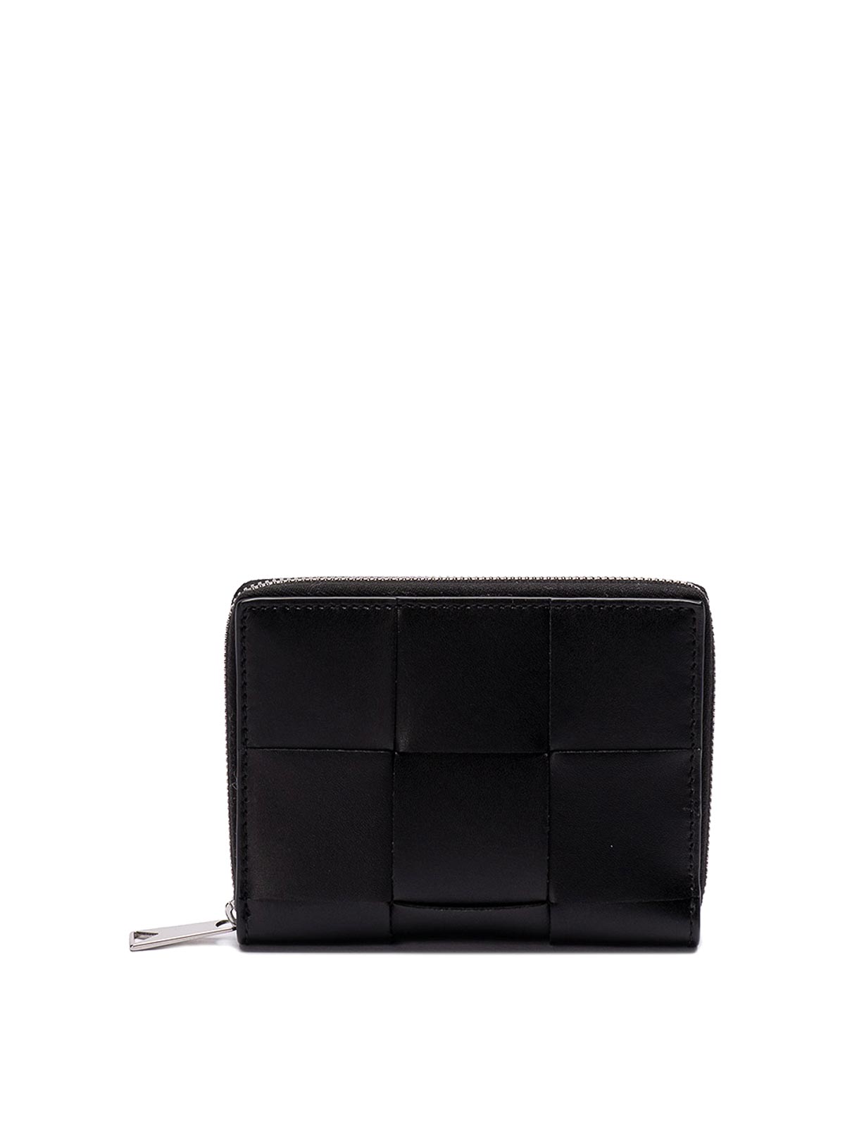 Bottega Veneta Cassette Zip Around Wallet - Black|749462VBWD28803