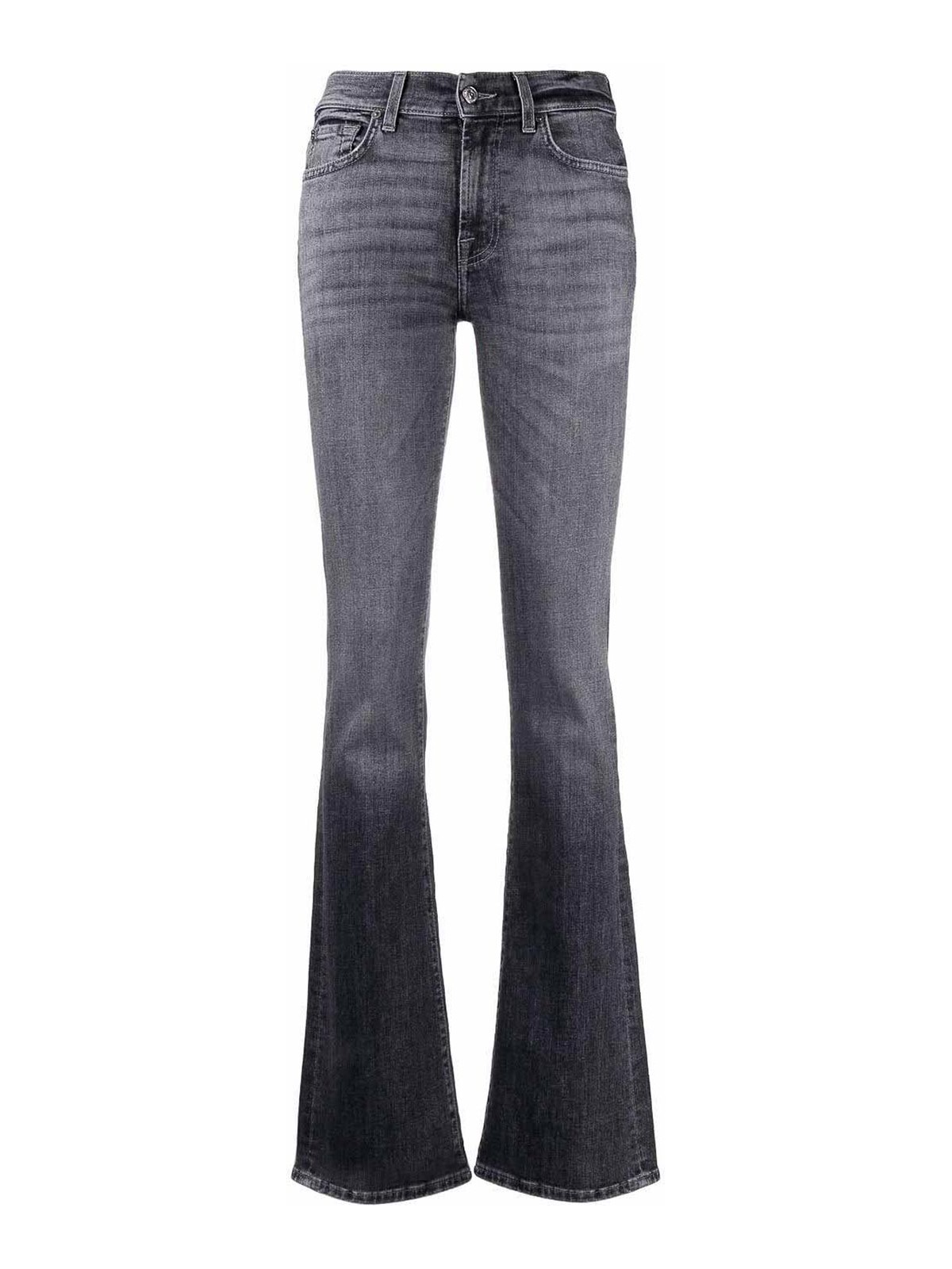 Shop 7 For All Mankind Bootcut Soho Jeans In Gris