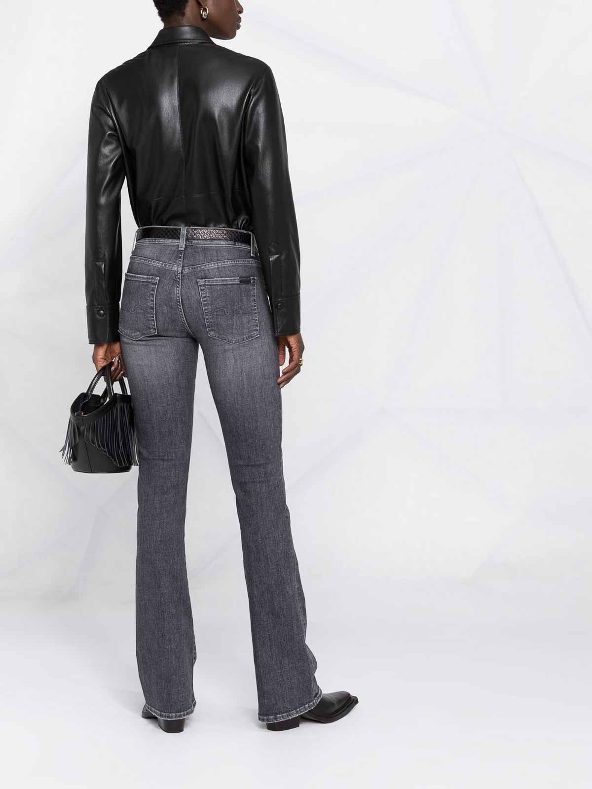 Shop 7 For All Mankind Bootcut Soho Jeans In Gris