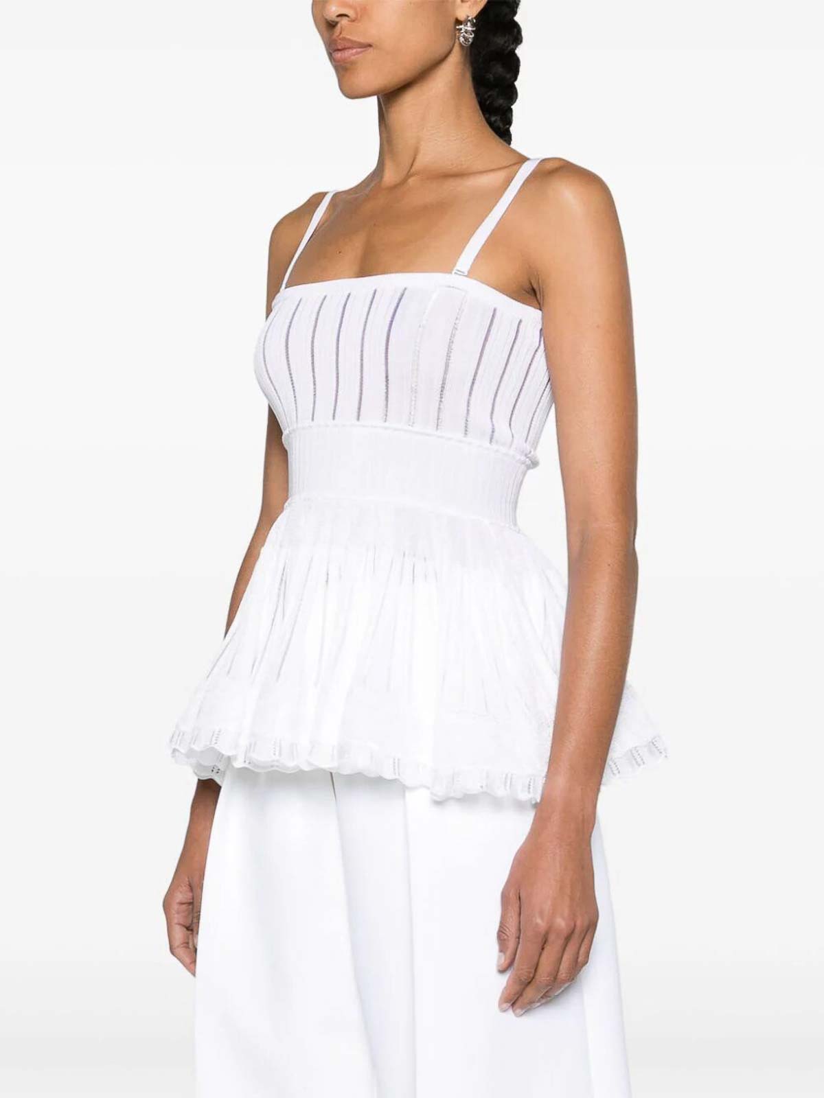 Alaïa Crinoline Top - White - Women|AA9H11096M712010