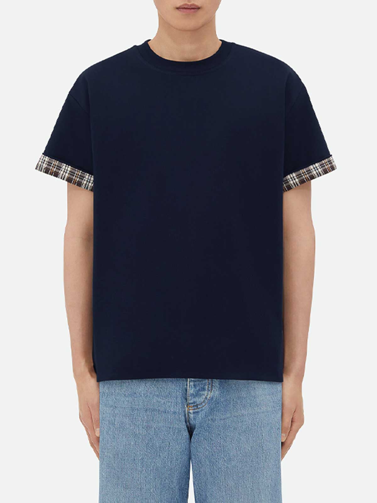 Shop Bottega Veneta Cotton T-shirt In Azul