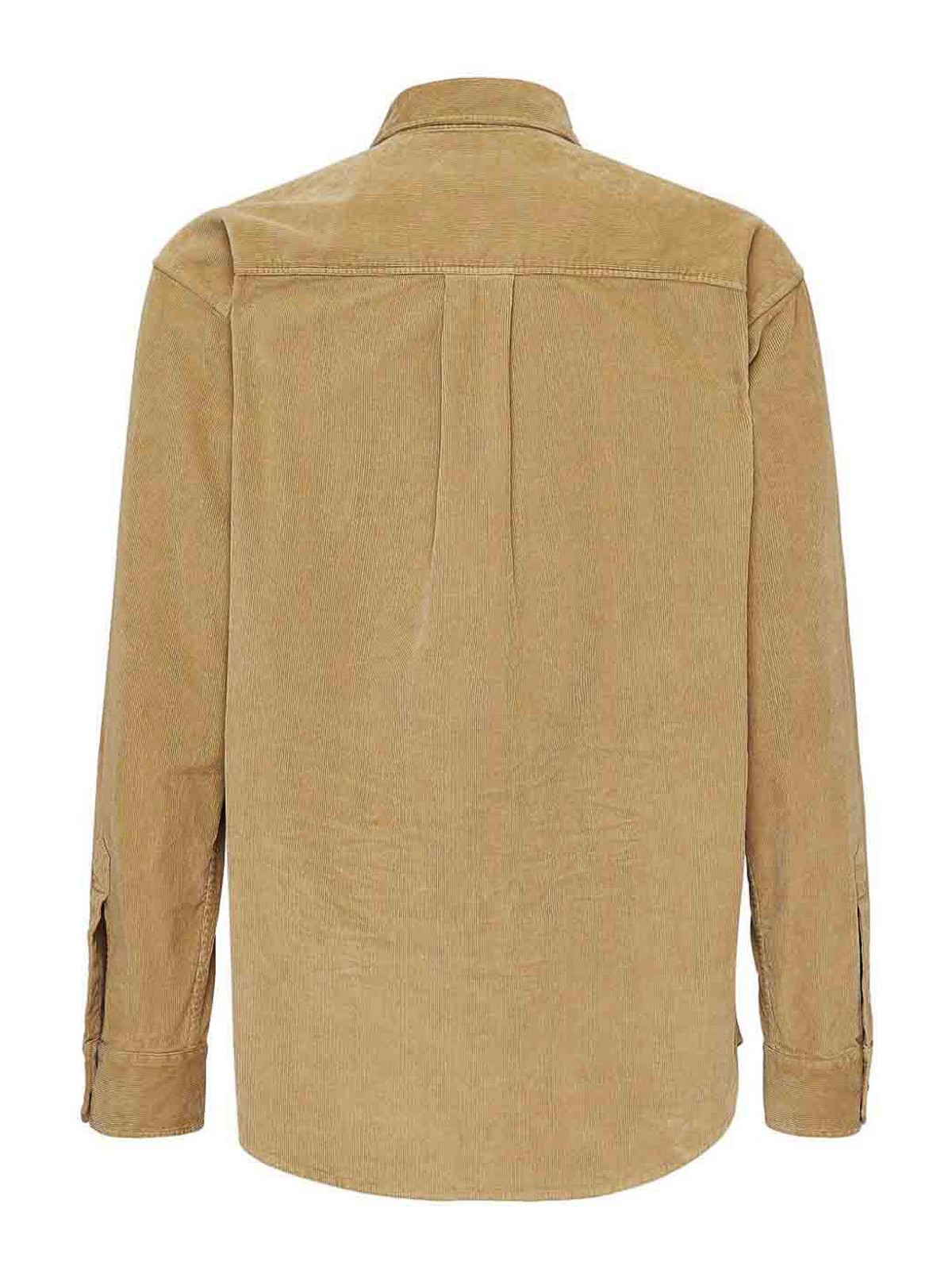 Shop Dsquared2 Corduroy Shirt In Camel