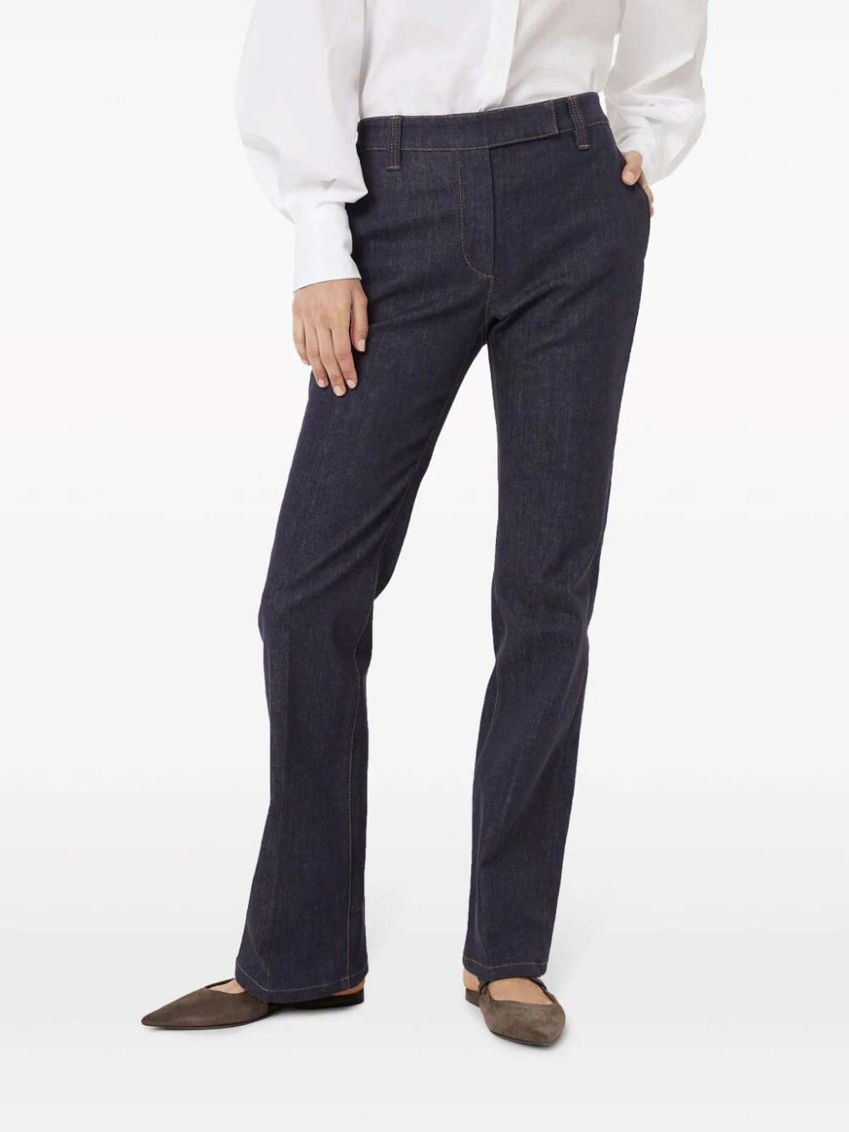 Shop Brunello Cucinelli Denim Jeans In Azul