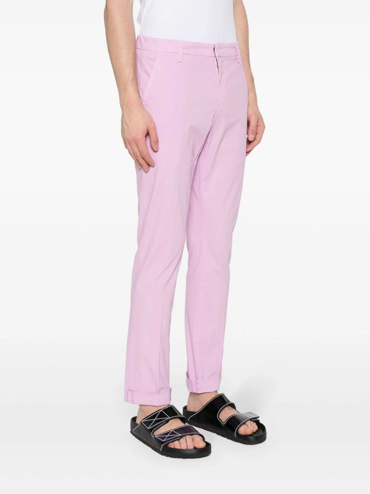 Shop Dondup Gaubert Pants In Púrpura Claro