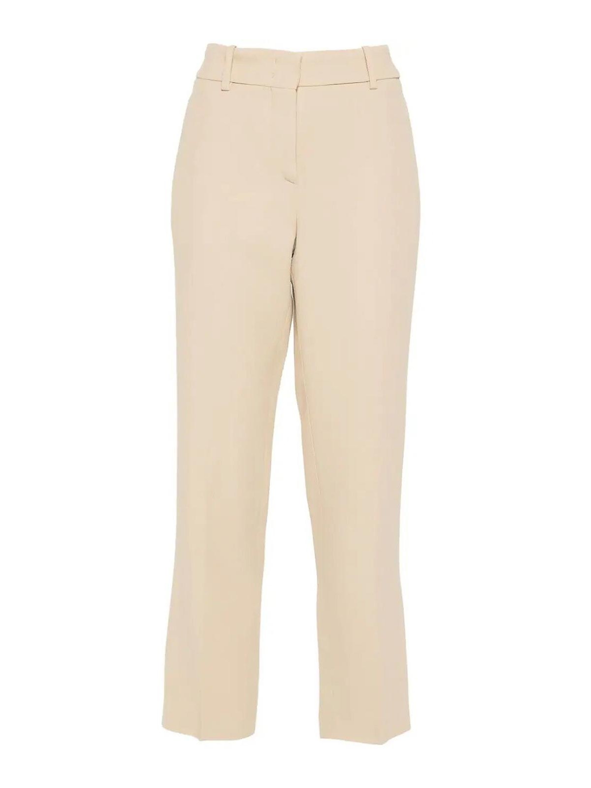 Shop Ermanno Scervino Viscose Pants In Blanco