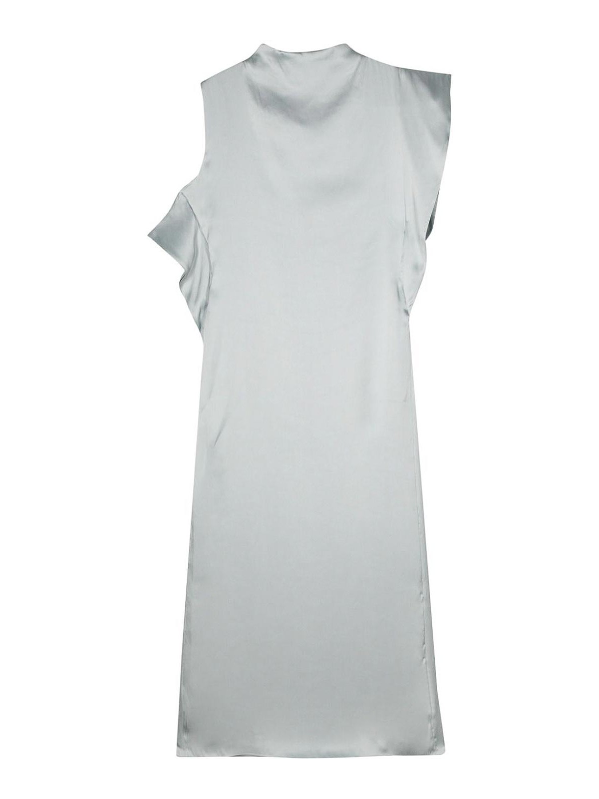 Shop Fendi Long Dress In Light Blue