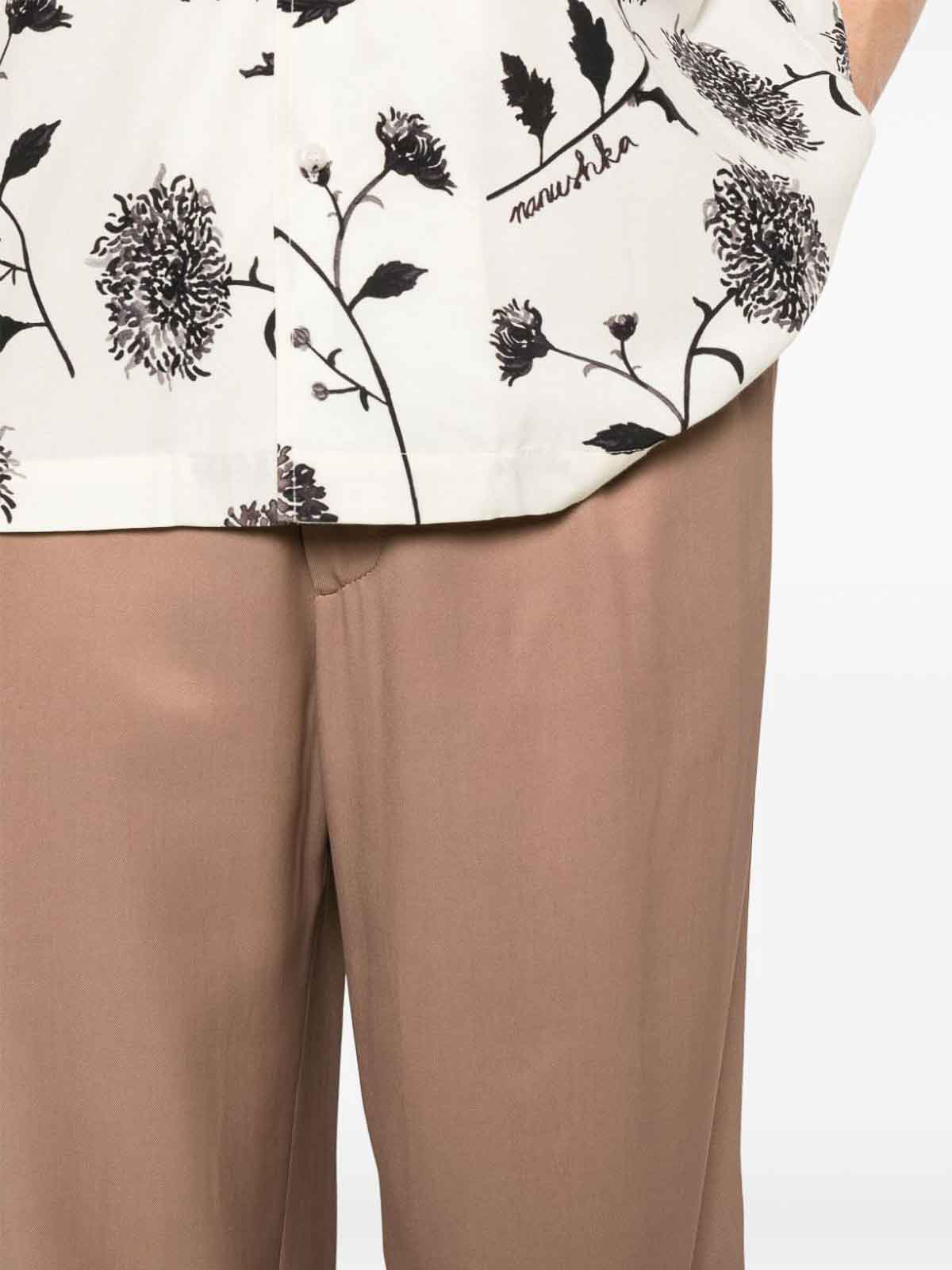 Shop Lardini Miami Pants In Marrón