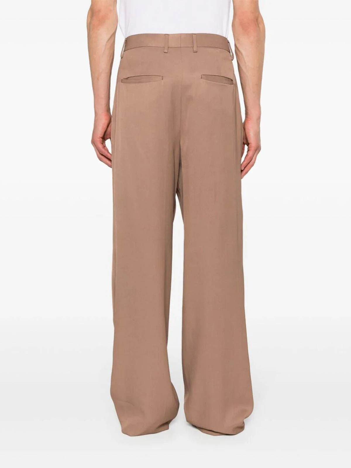 Shop Lardini Miami Pants In Marrón