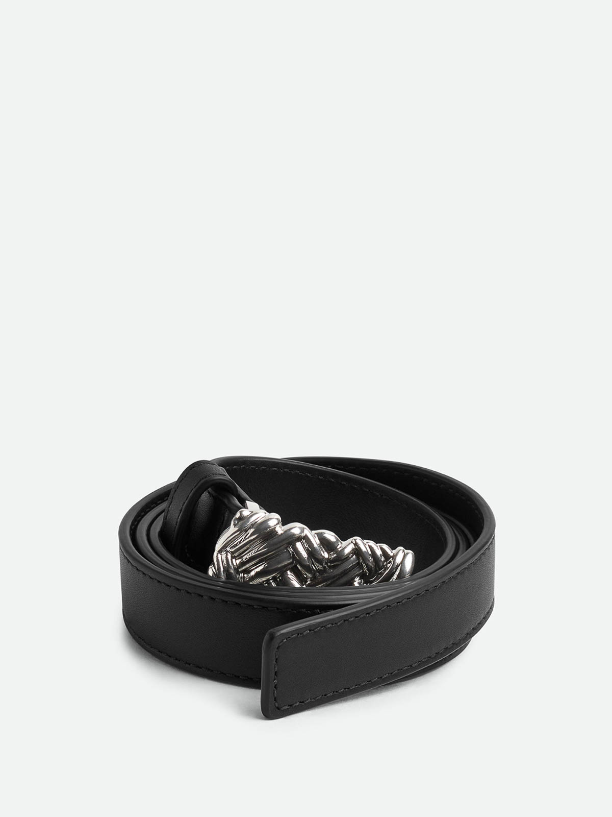 Shop Bottega Veneta Belt In Negro