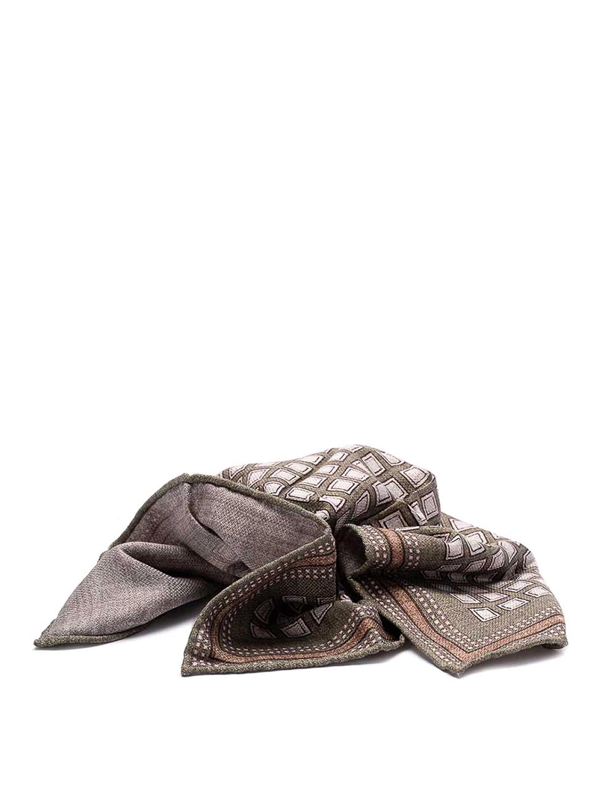 Shop Brunello Cucinelli Pocket Square In Black