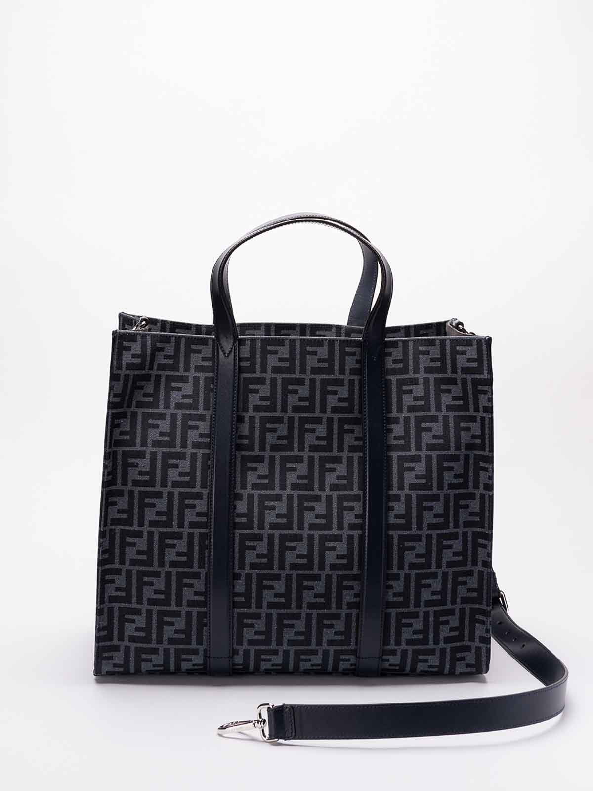 FENDI JACQUARD SHOPPER BAG 