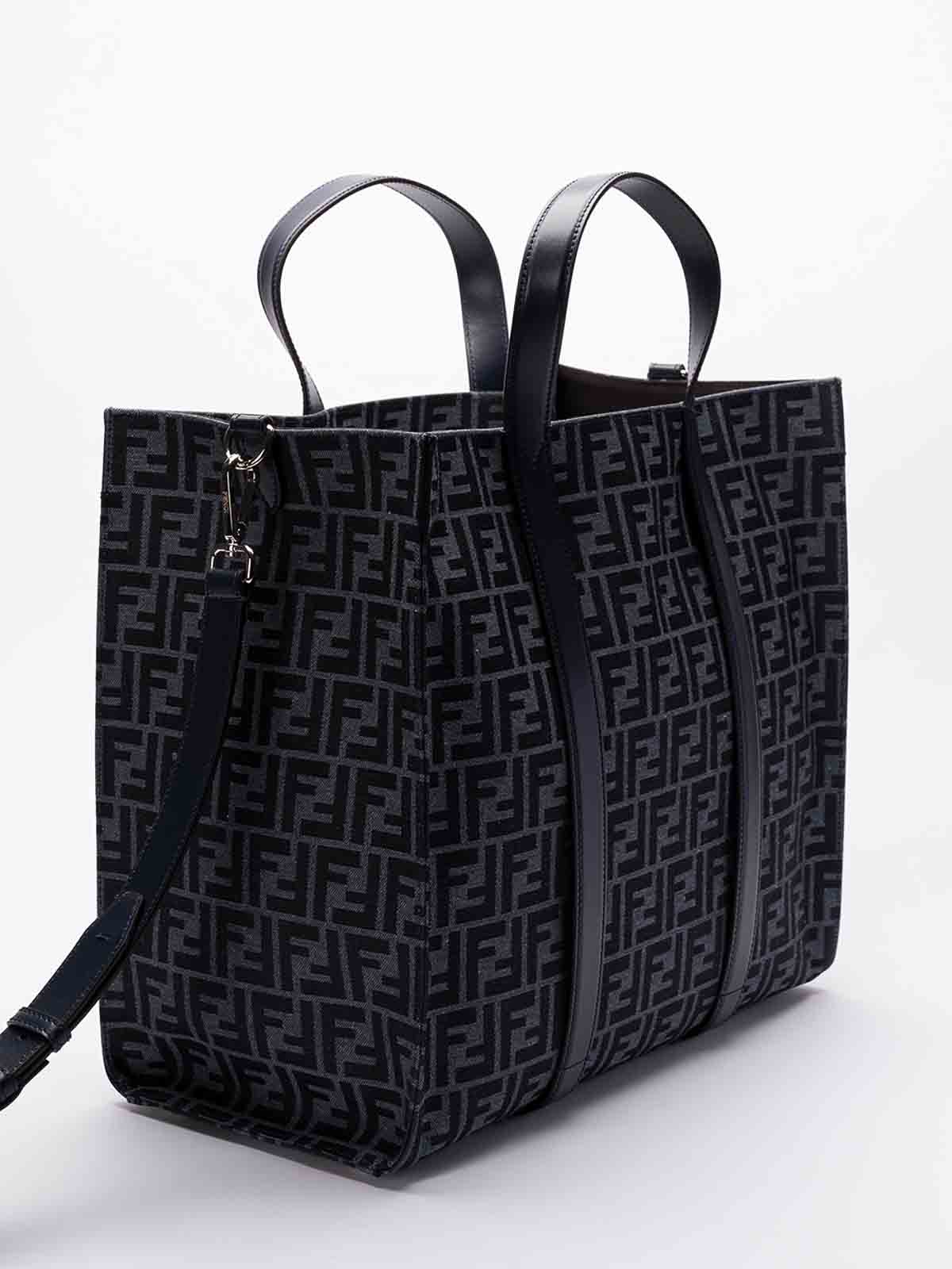 FENDI JACQUARD SHOPPER BAG 