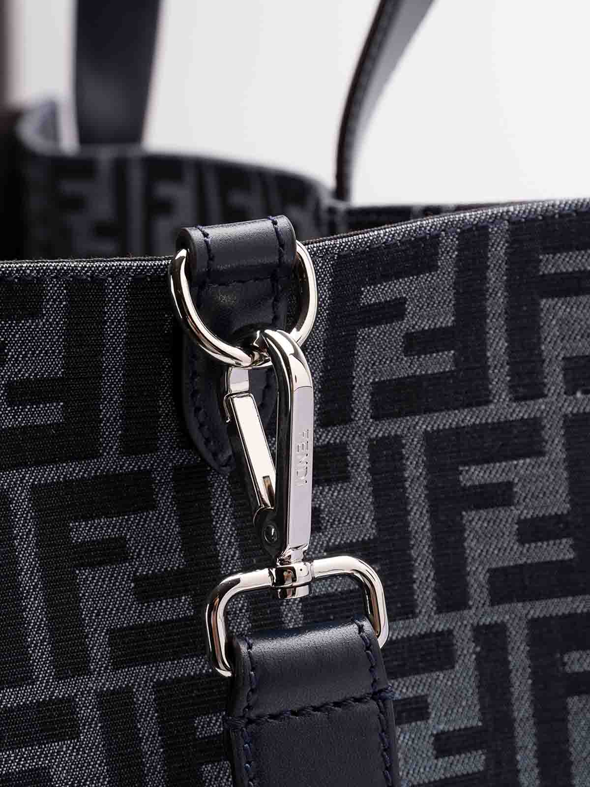 FENDI JACQUARD SHOPPER BAG 