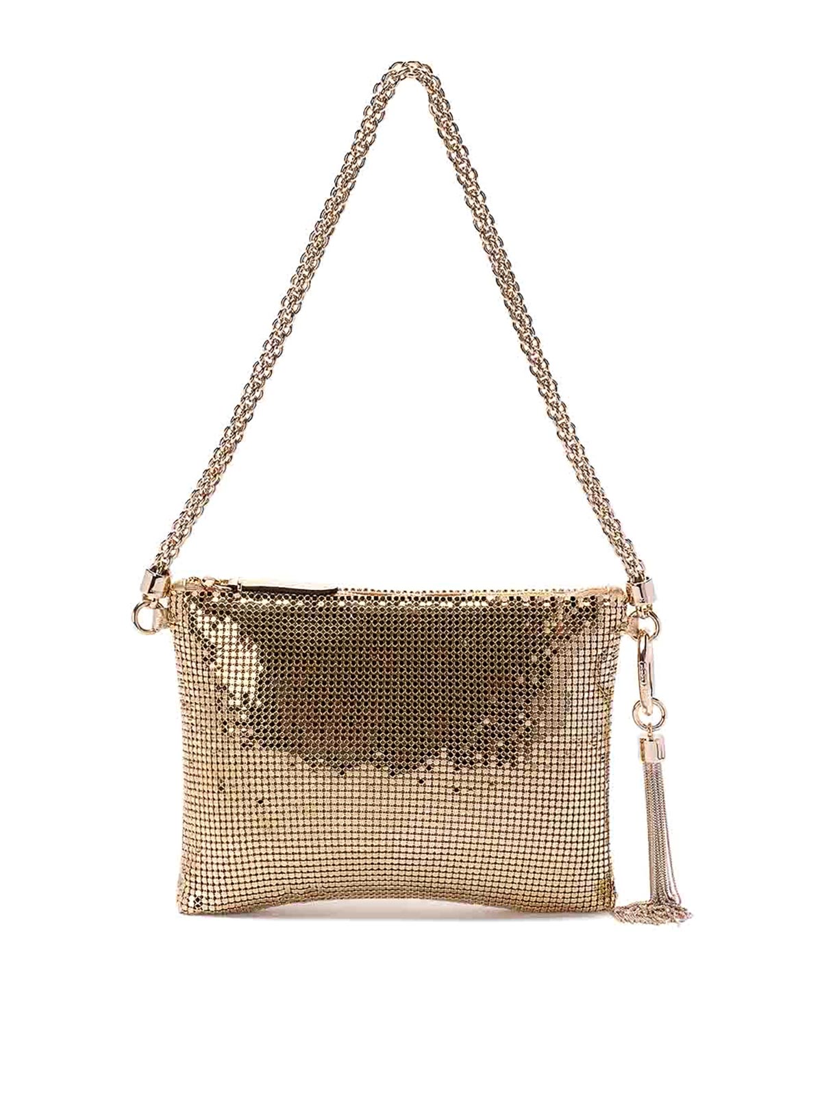 Shop Jimmy Choo Callie Mini Clutch In Gold