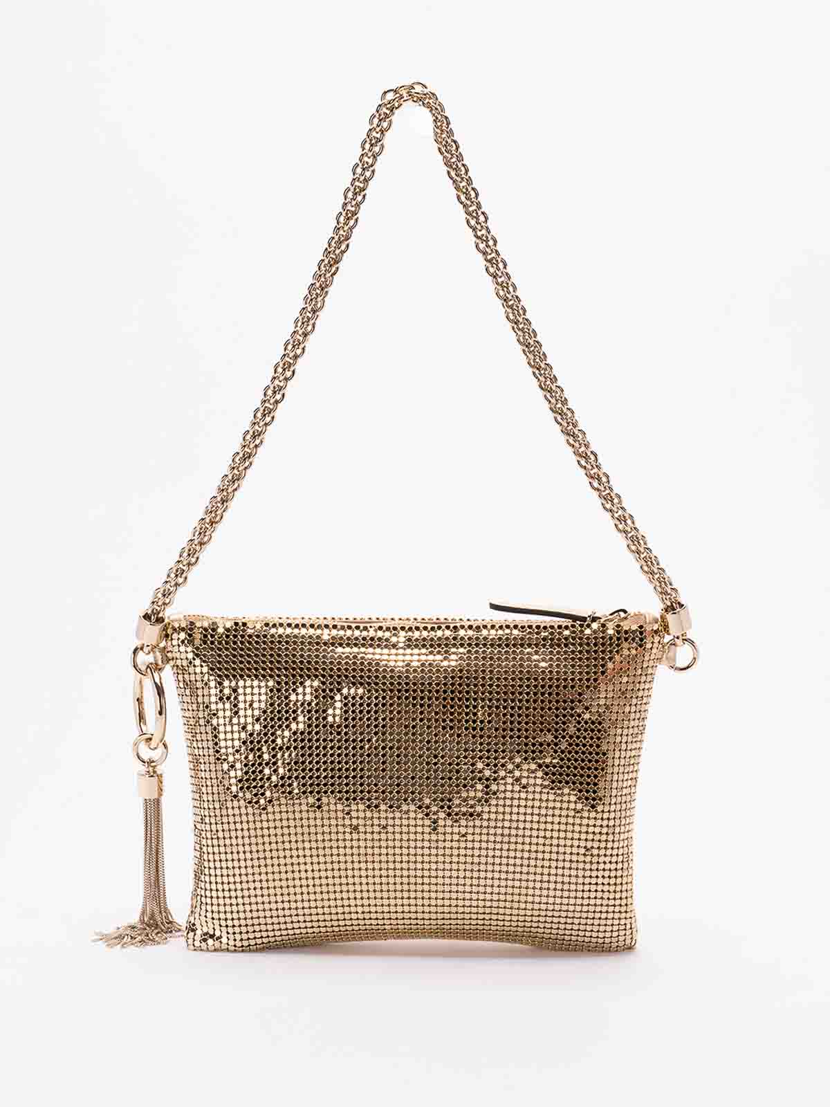 Shop Jimmy Choo Callie Mini Clutch In Gold