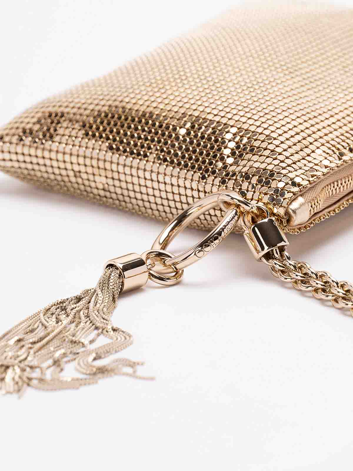 Shop Jimmy Choo Callie Mini Clutch In Gold