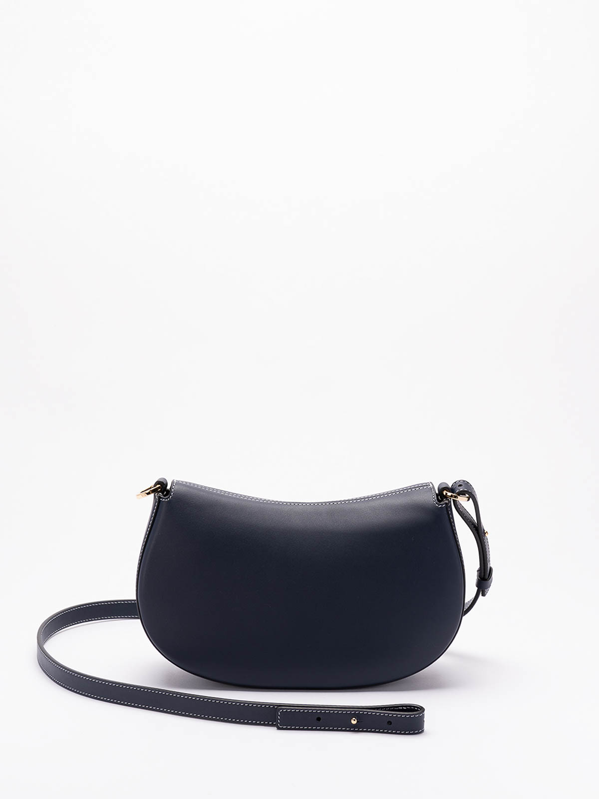 Shop Valentino Logo 2 Small Saddle Bag In Dark Blue